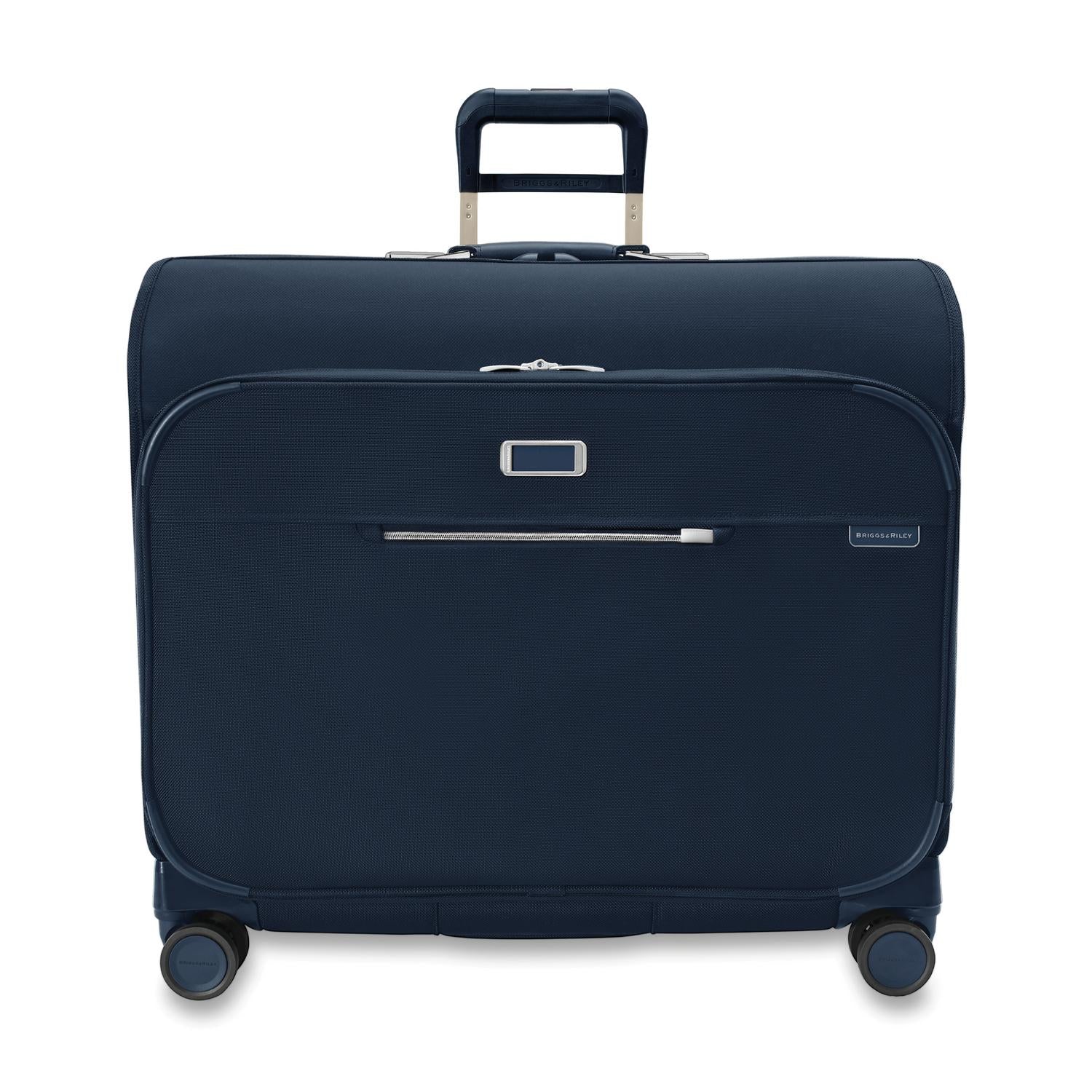 Briggs and Riley Deluxe Wardrobe Spinner Navy Front View #color_navy