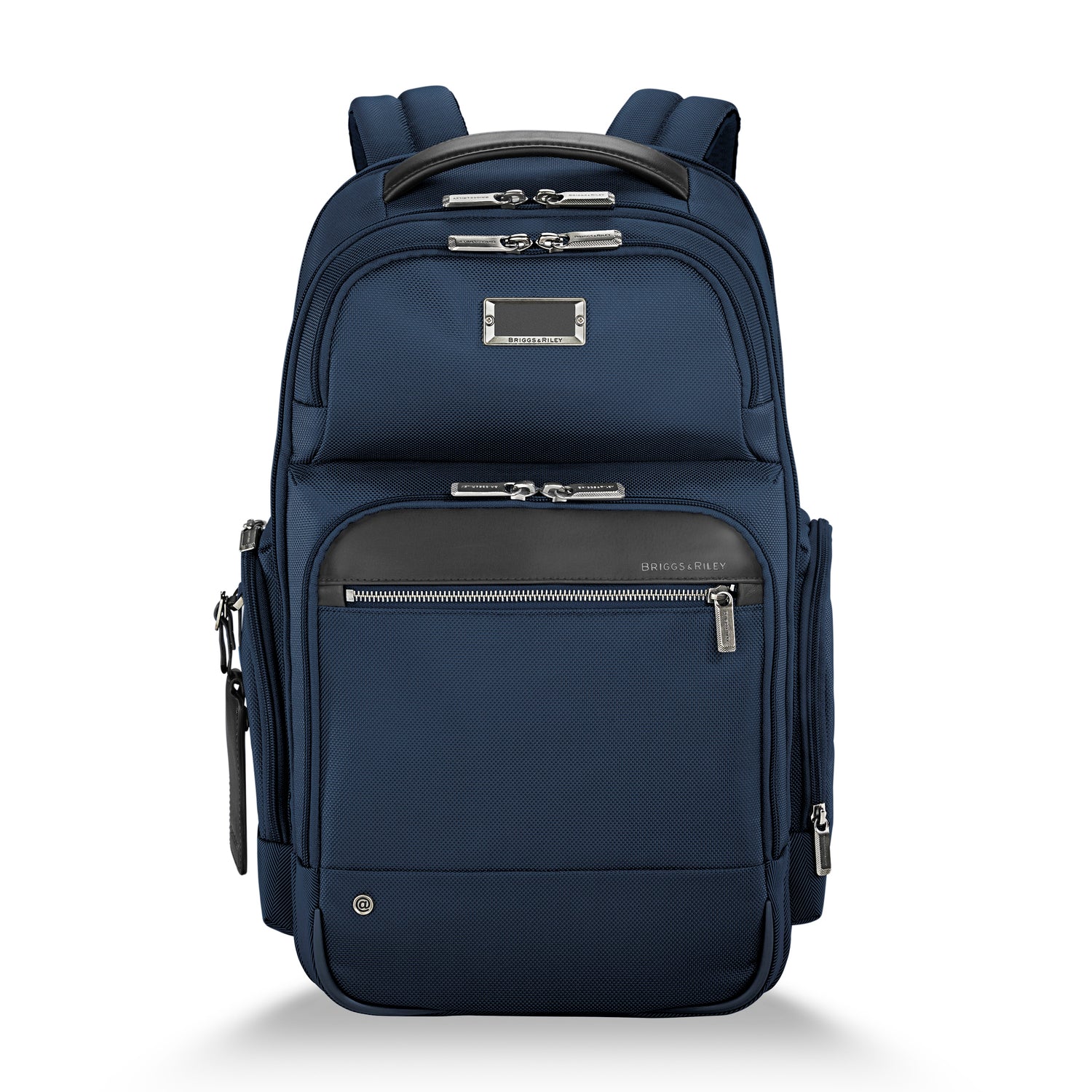 Briggs and Riley Medium Cargo Backpack Navy Front View  #color_navy