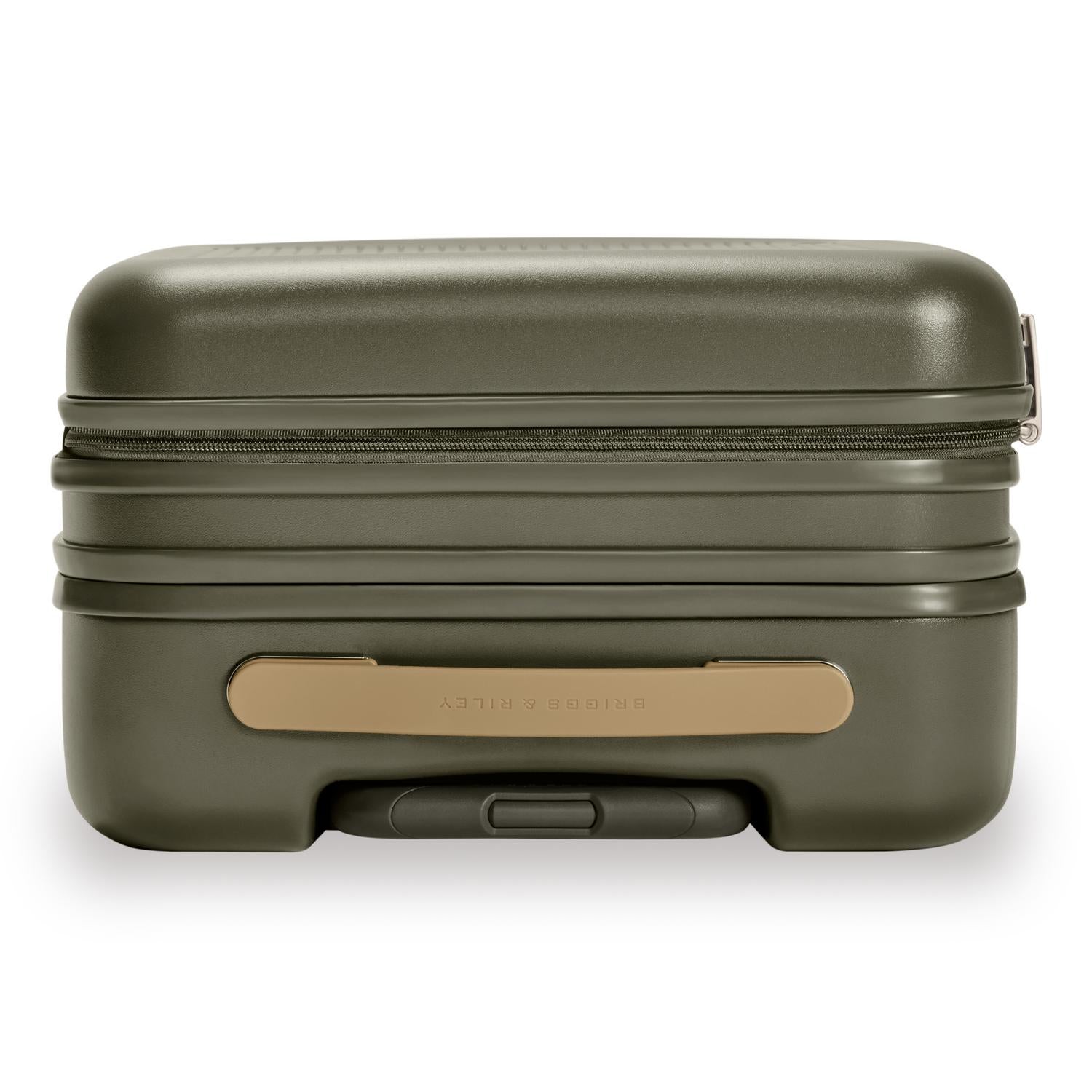 Global Carry-On Expandable Spinner in Olive, Top View #color_olive