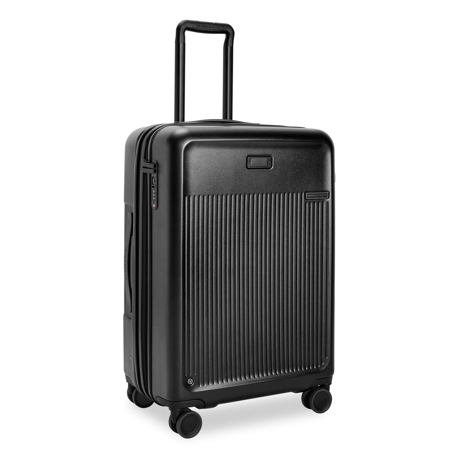 Medium Expandable Spinner in Black, Angle View #color_black