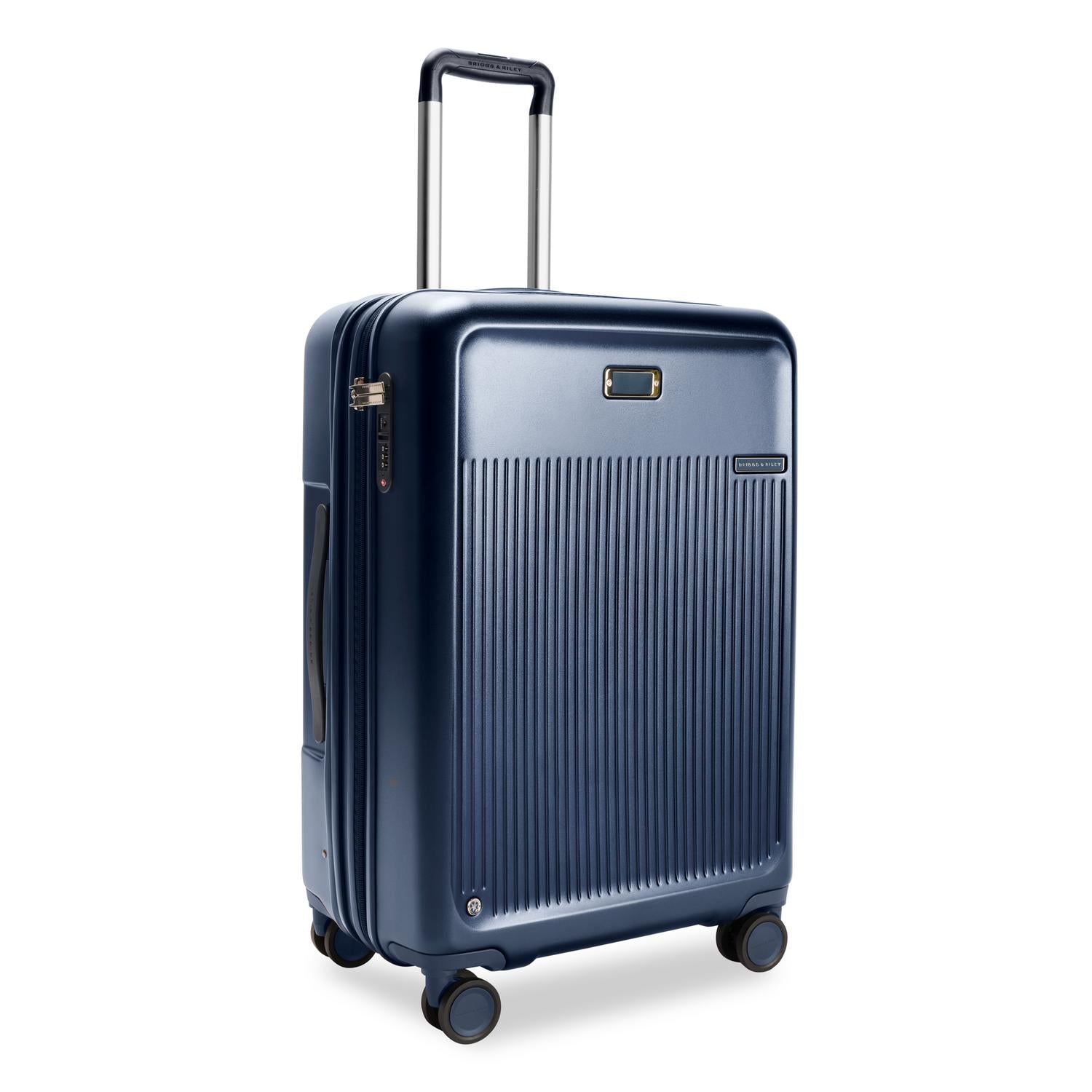 Medium Expandable Spinner in Navy, Side View #color_navy