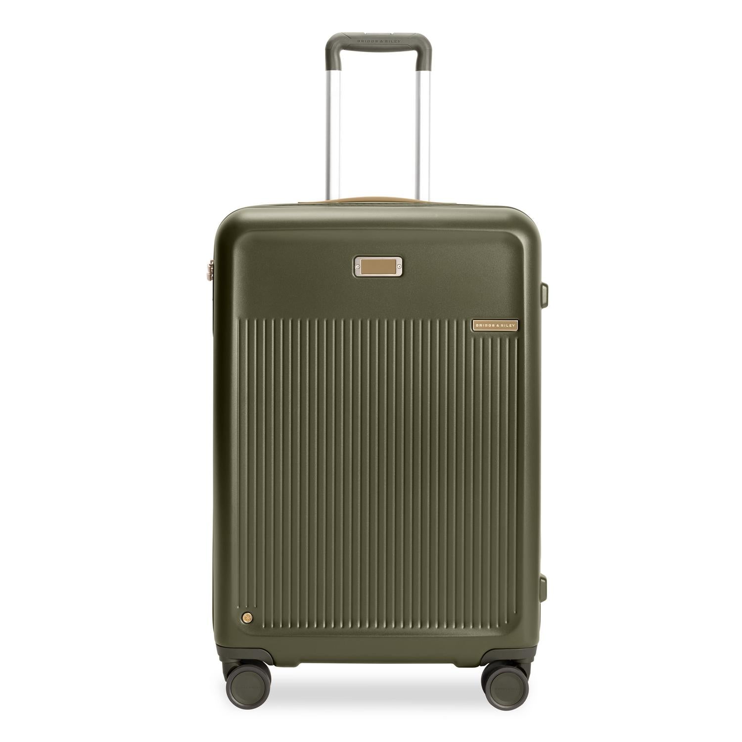 Medium Expandable Spinner in Olive, Front View #color_olive