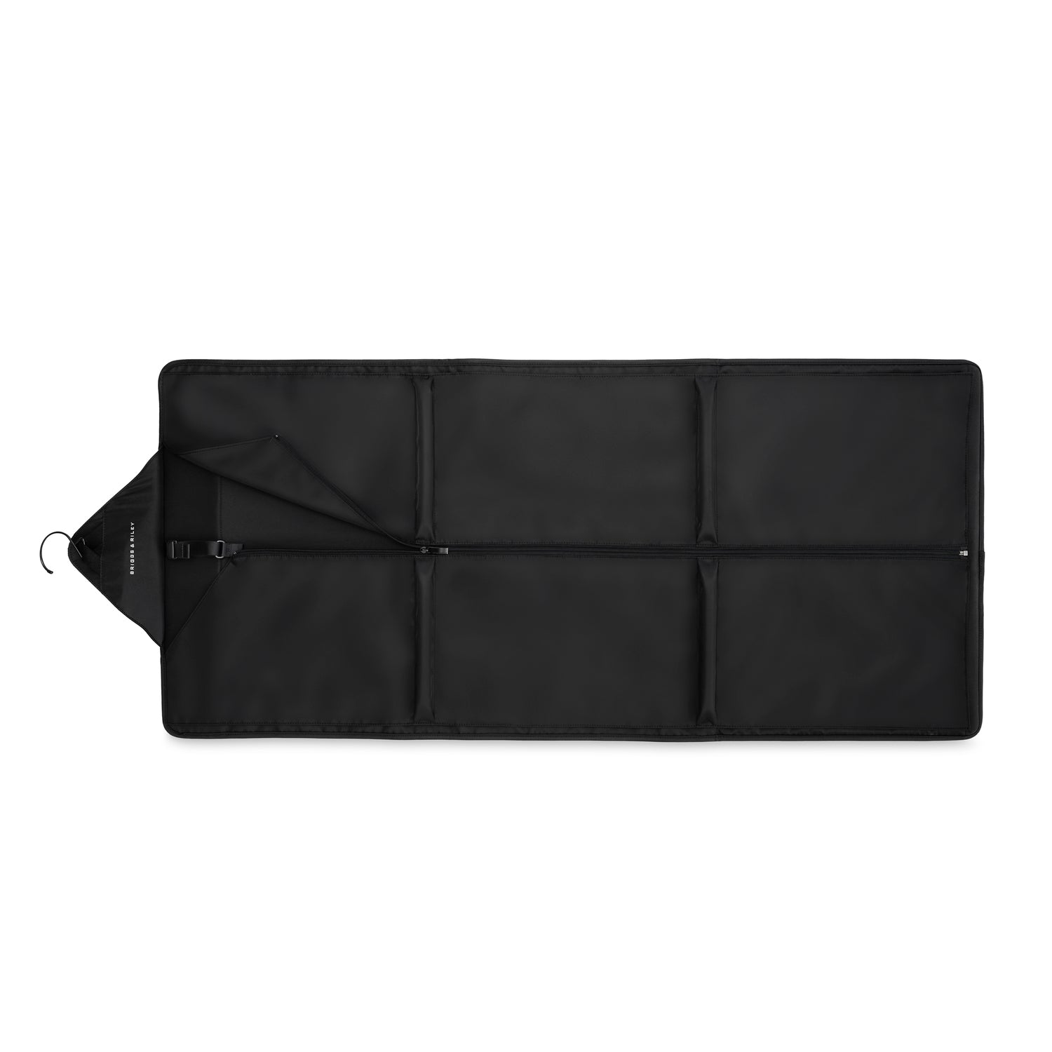 Check-In Garment Sleeve laying flat #color_black