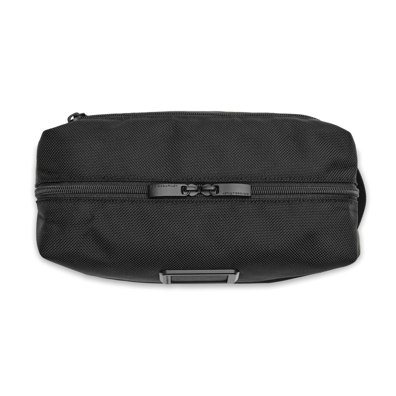 Briggs and Riley Everyday Essentials Kit Black Top View Zipper #color_black