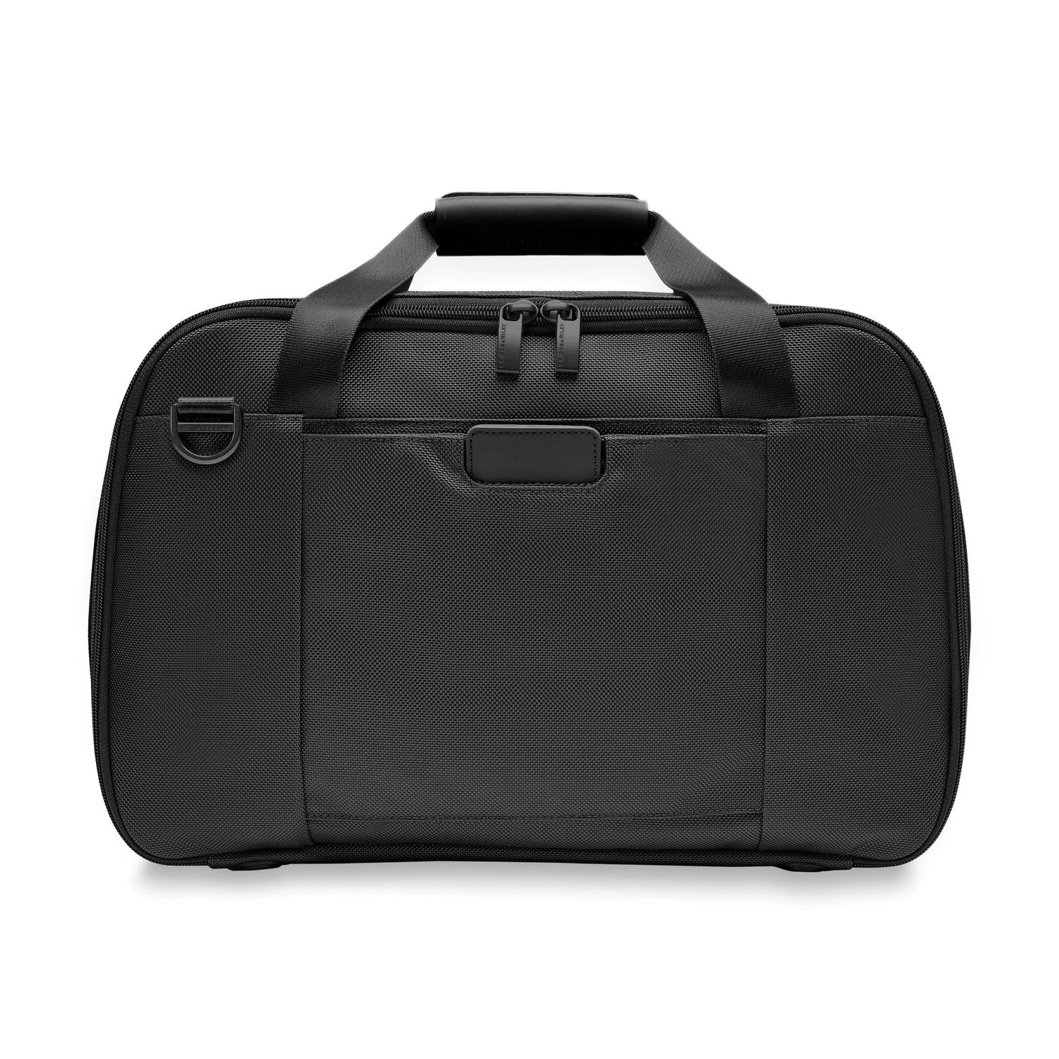 Briggs and Riley Expandable Cabin Bag Black Back View  #color_black