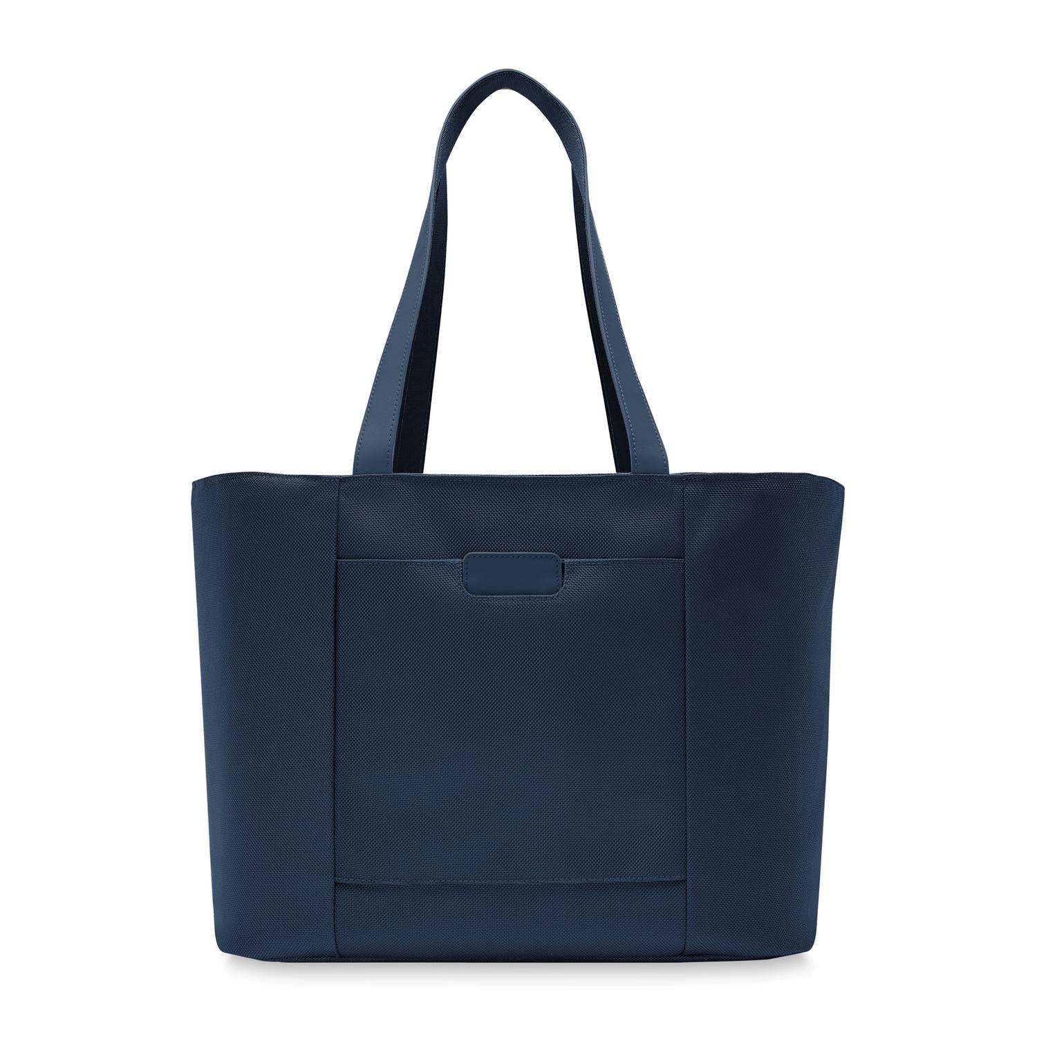Briggs and Riley Traveler Tote Navy Back View #color_navy