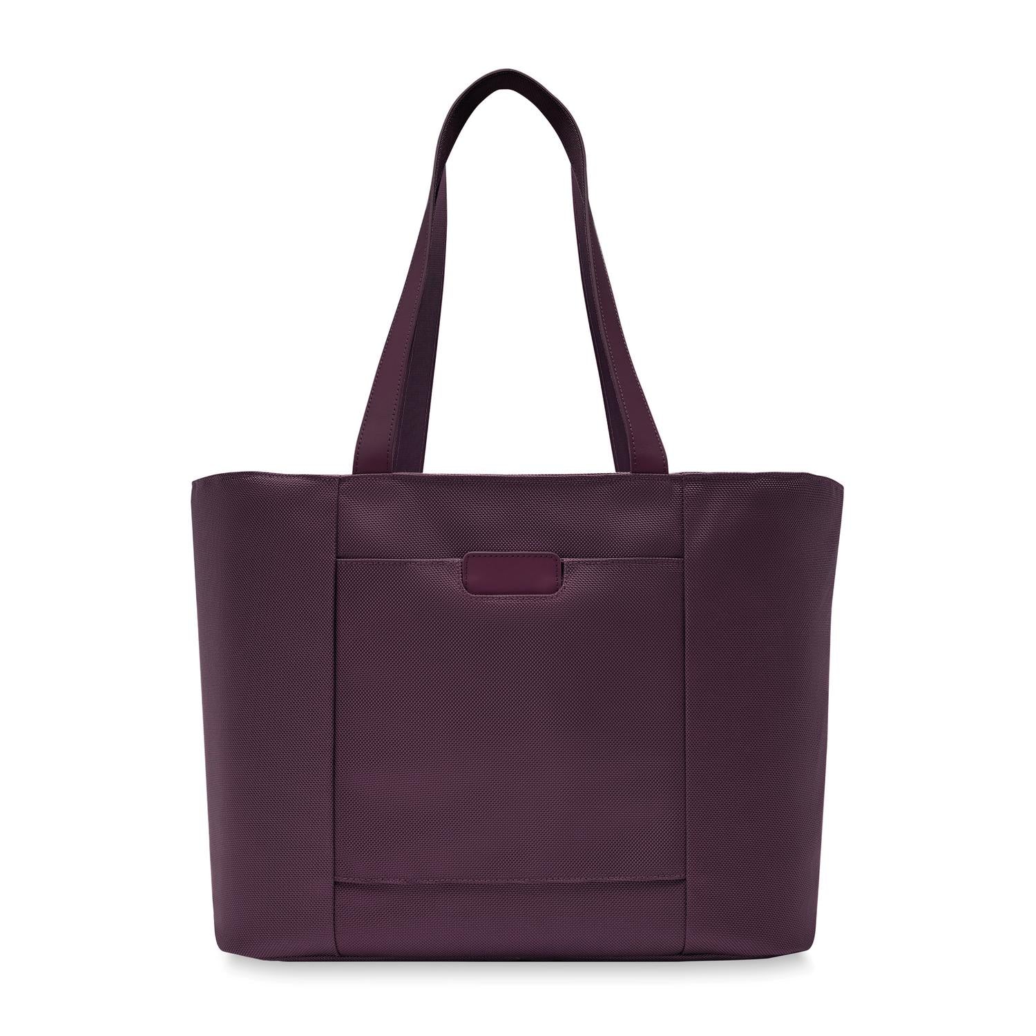 Baseline Traveler Tote Plum Back View #color_plum