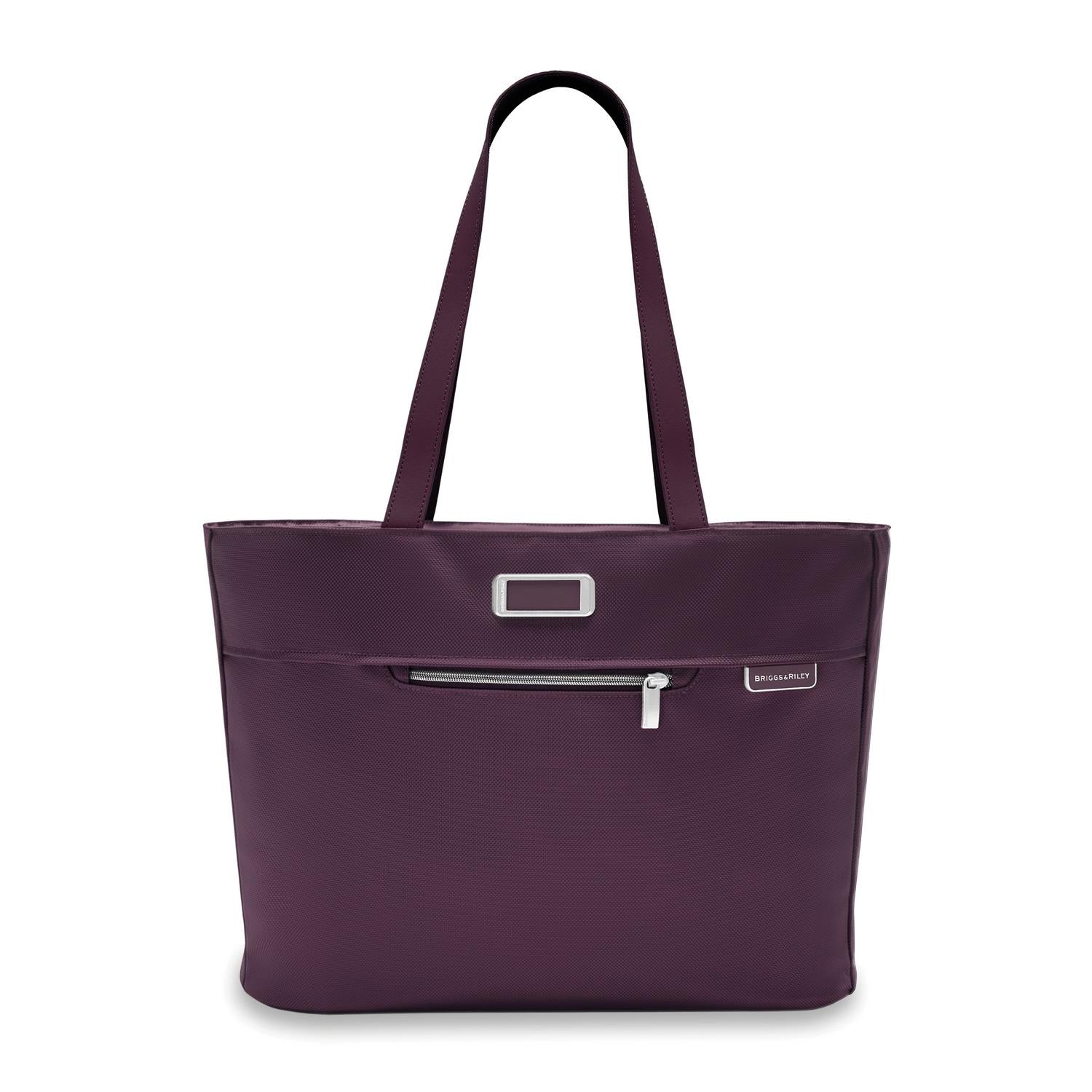 Baseline Traveler Tote Plum Front  #color_plum