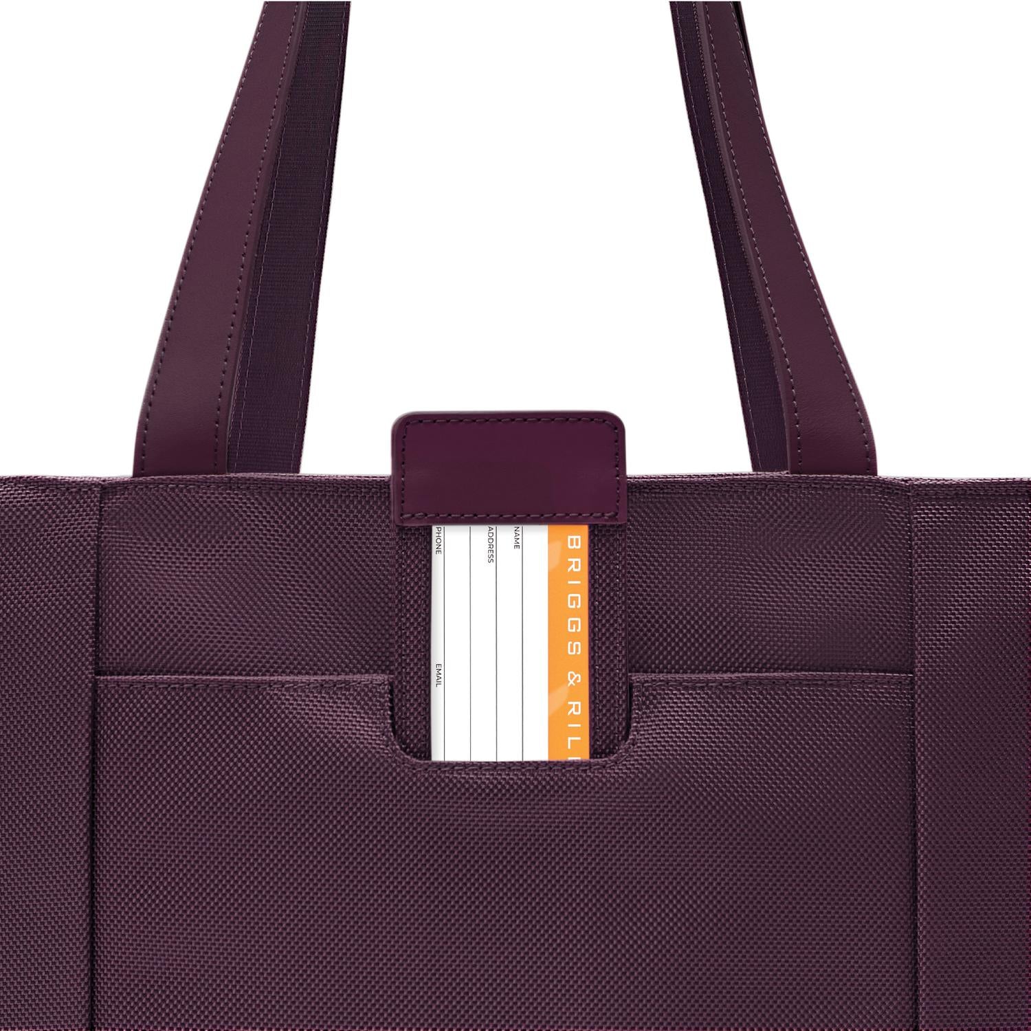 Baseline Traveler Tote Plum ID Card #color_plum