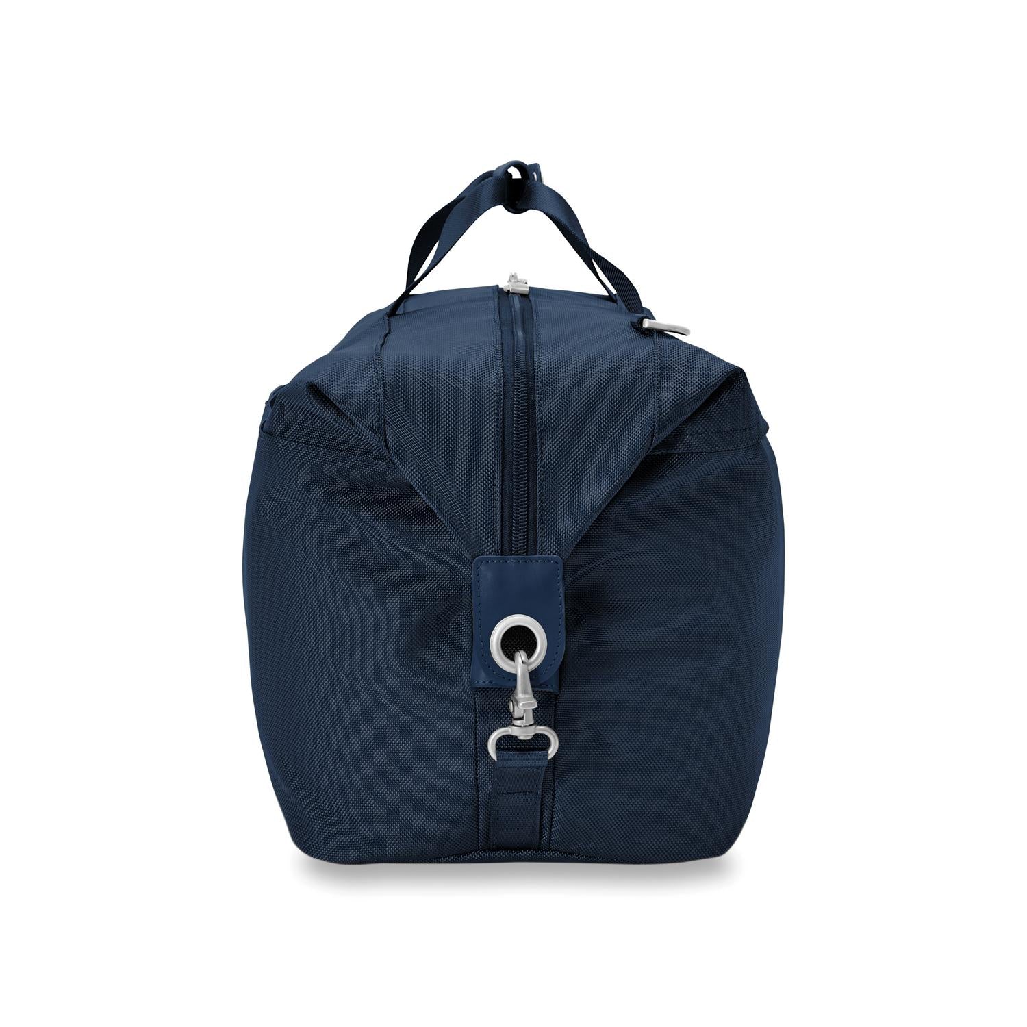 Briggs and Riley Weekender Duffle Navy side view  #color_navy