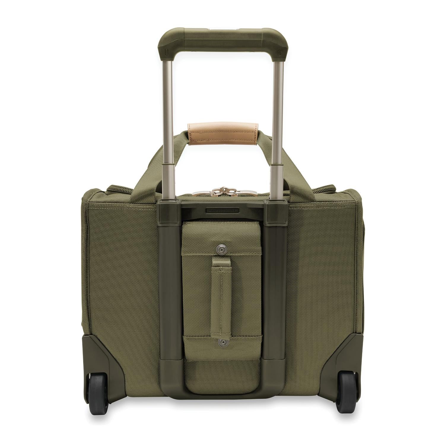 Briggs and Riley 2-Wheel Cabin Bag Olive Back View #color_olive