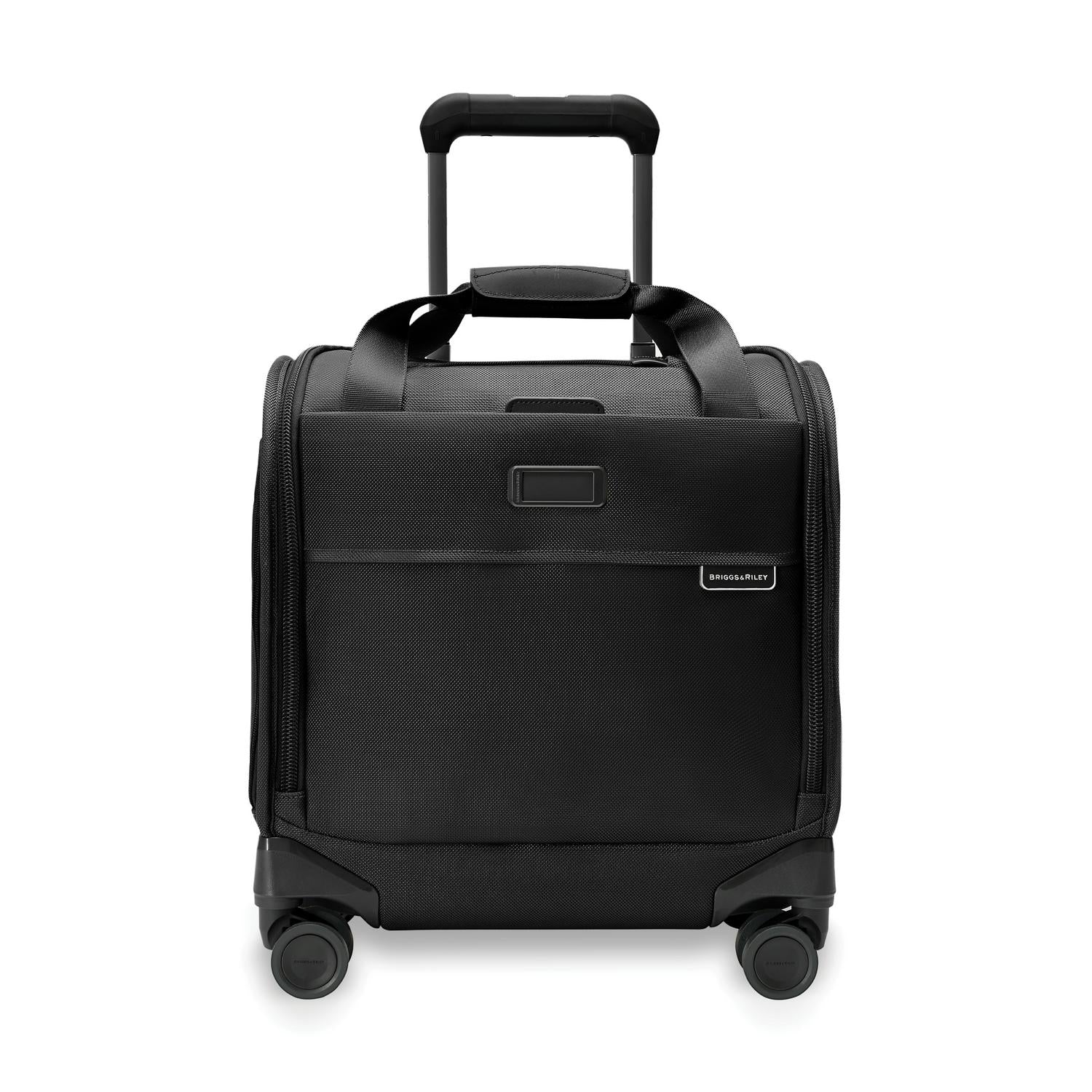 Briggs and Riley Cabin Spinner Black Front View #color_black