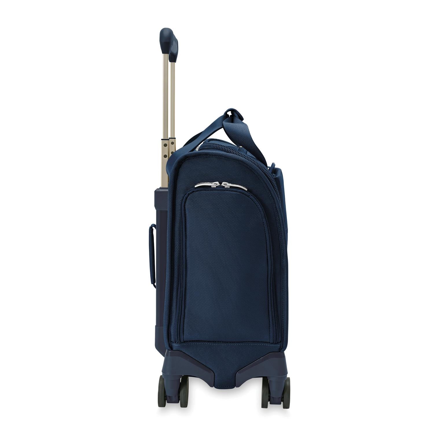 Briggs and Riley Baseline Cabin Spinner Navy Side View #color_navy