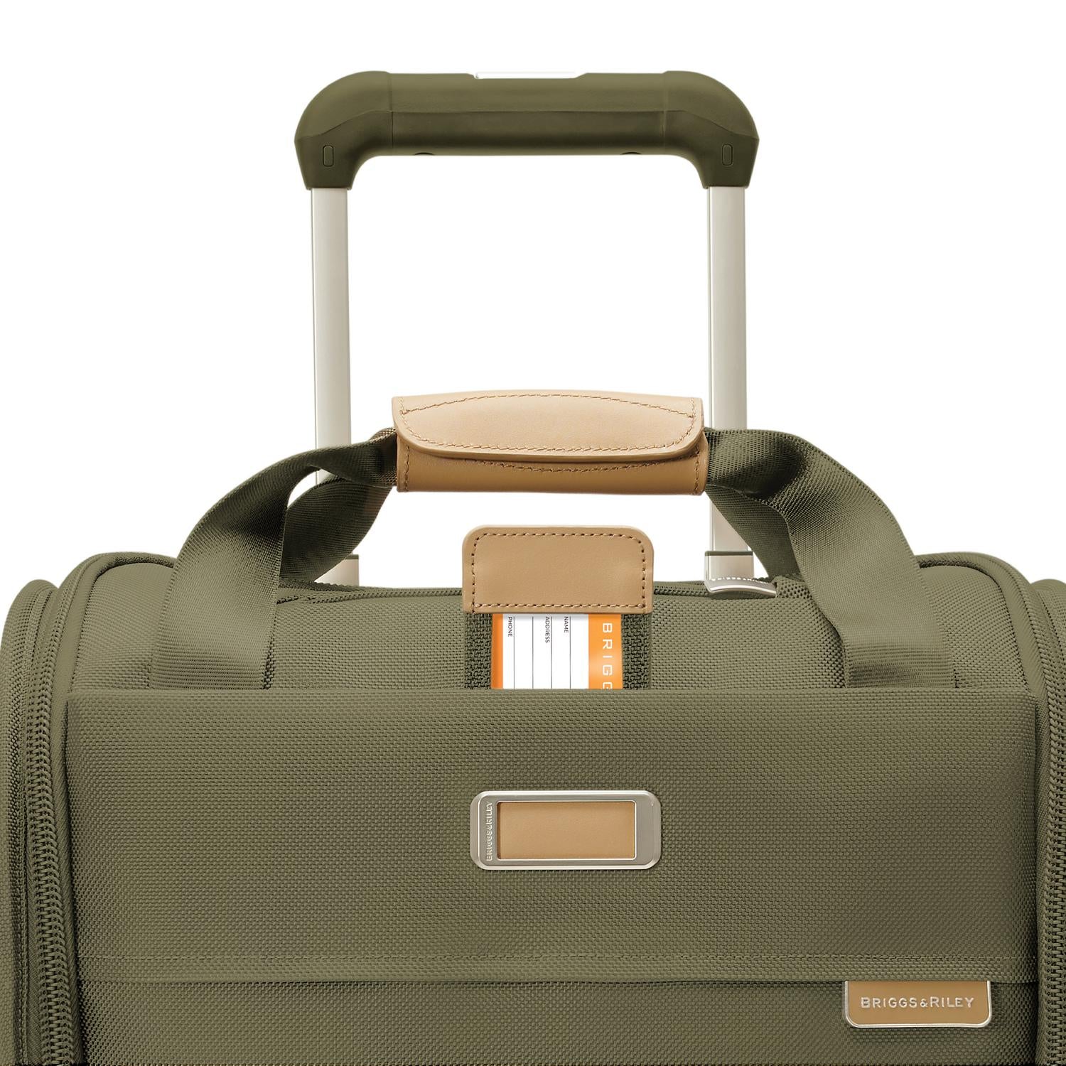Briggs and Riley Baseline Cabin Spinner Olive ID Tag #color_olive
