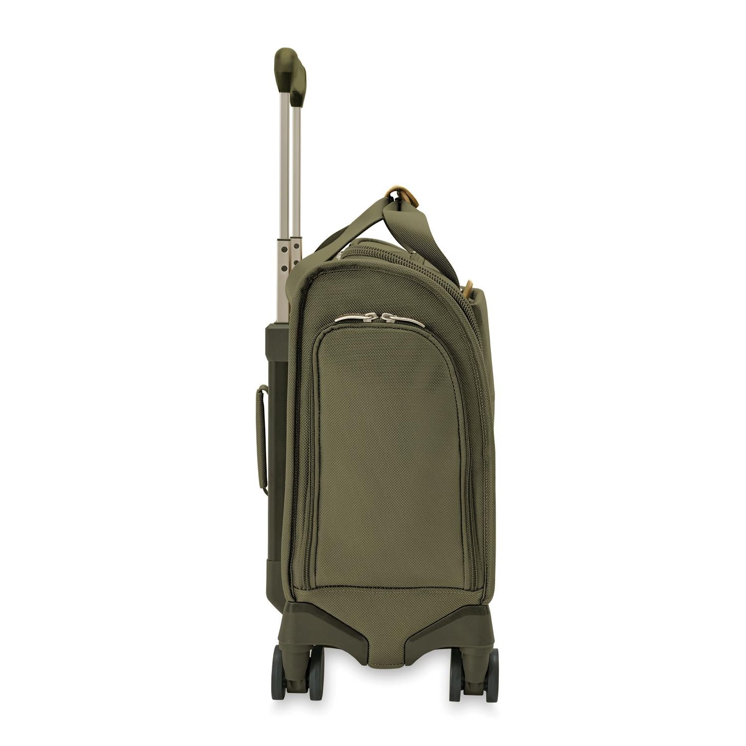 Briggs and Riley Baseline Cabin Spinner Olive  Side View #color_olive