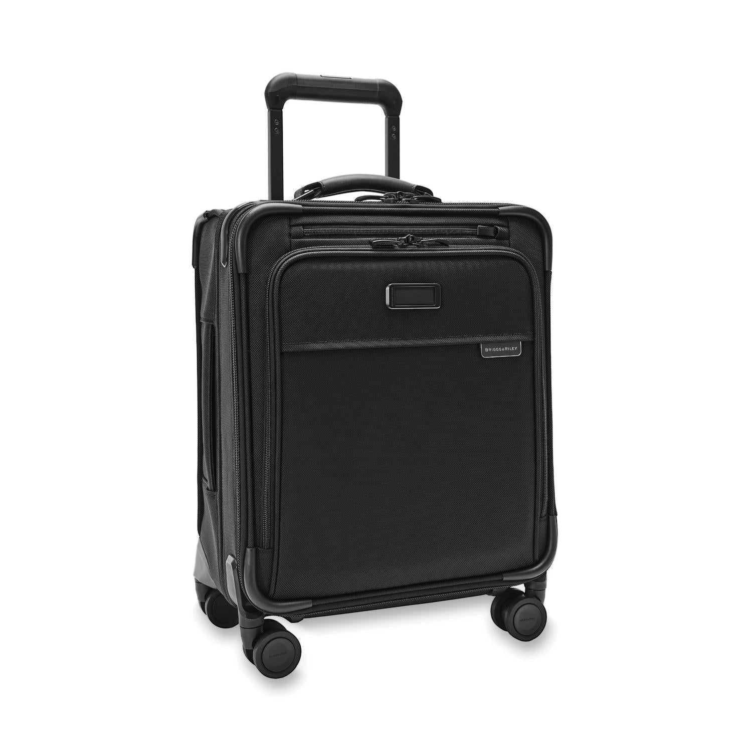 Briggs and Riley Compact Carry-On Spinner Black Side View #color_black