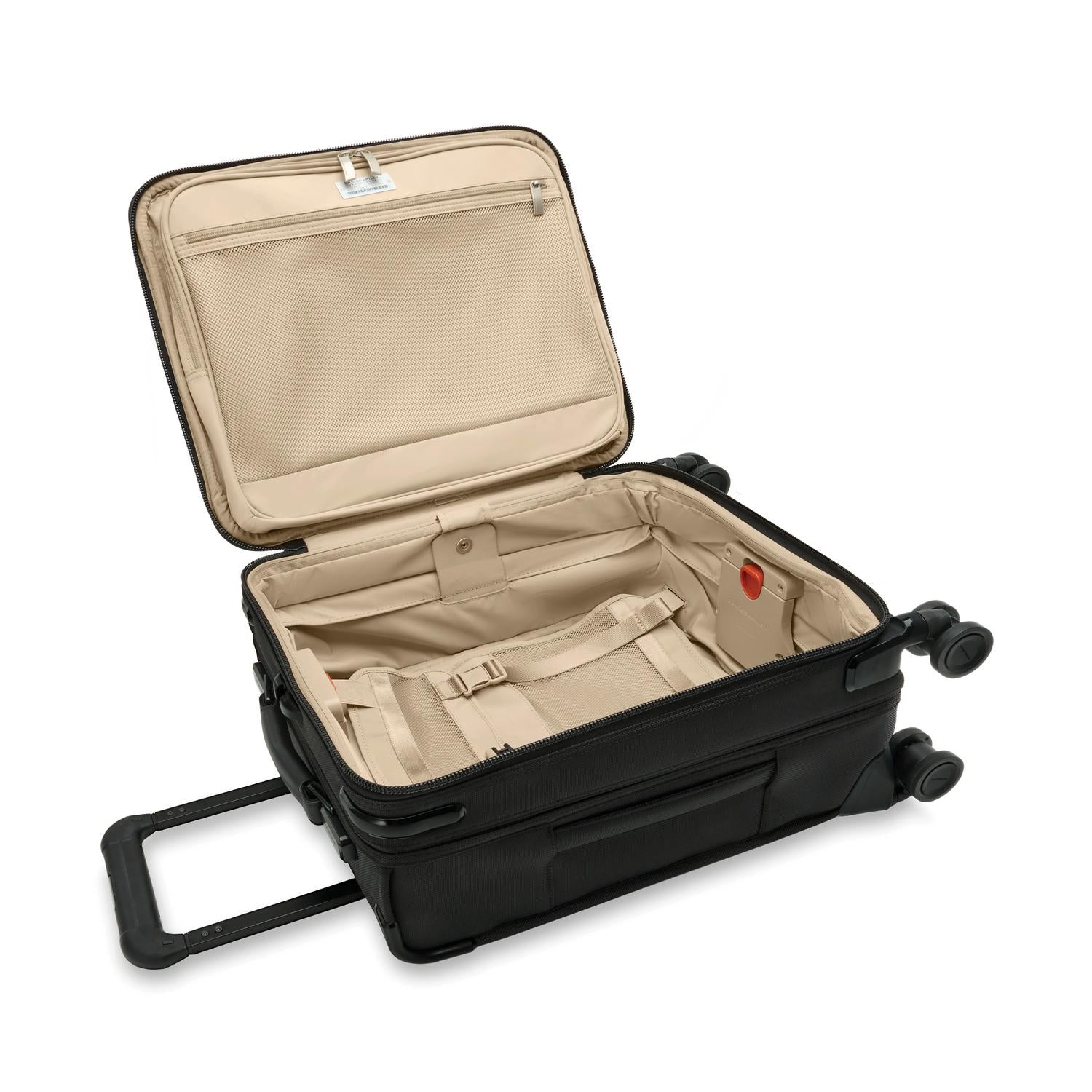 Briggs and Riley Compact Carry-On Spinner Black Open View #color_black