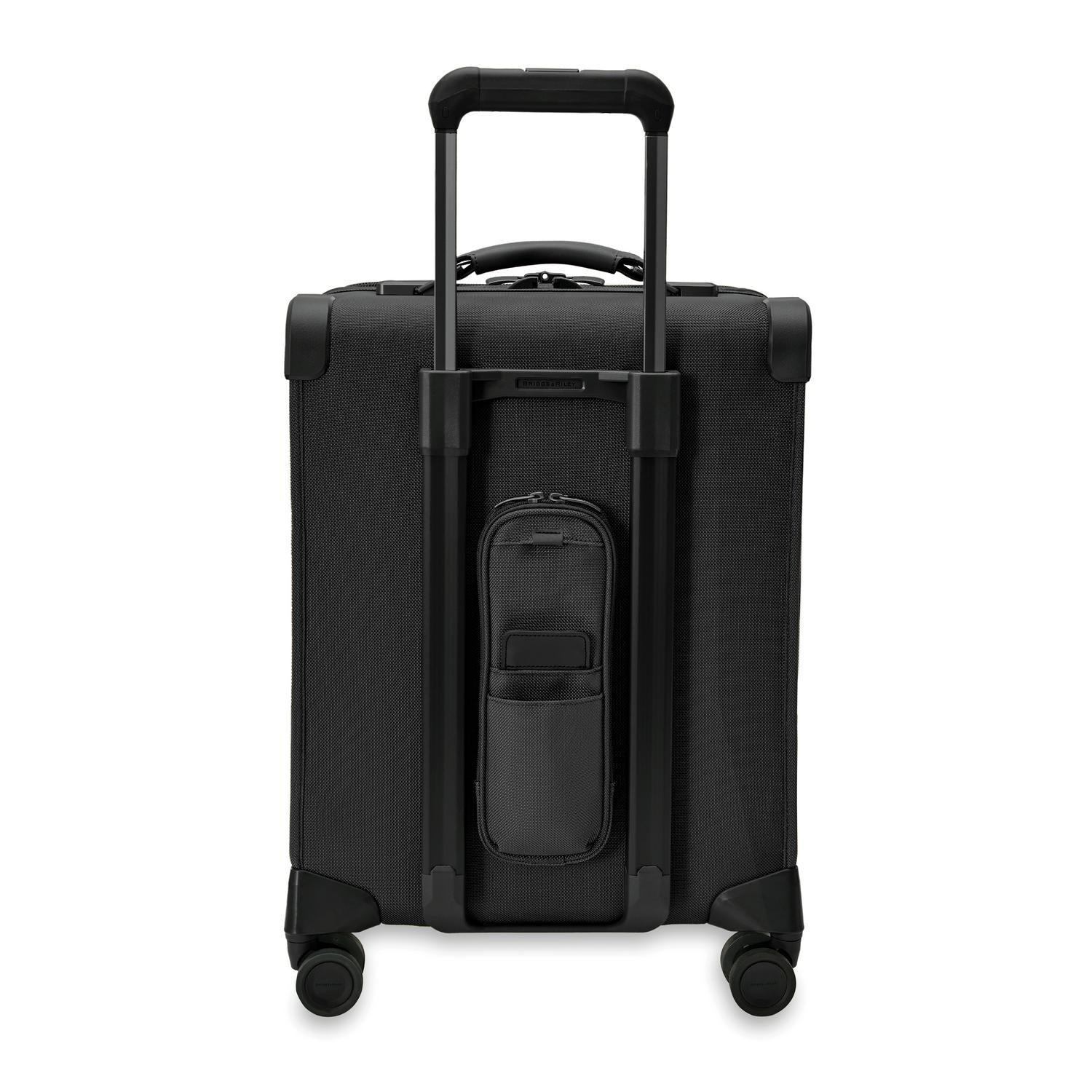 Briggs and Riley Global Carry-On Spinner Black Back View #color_black