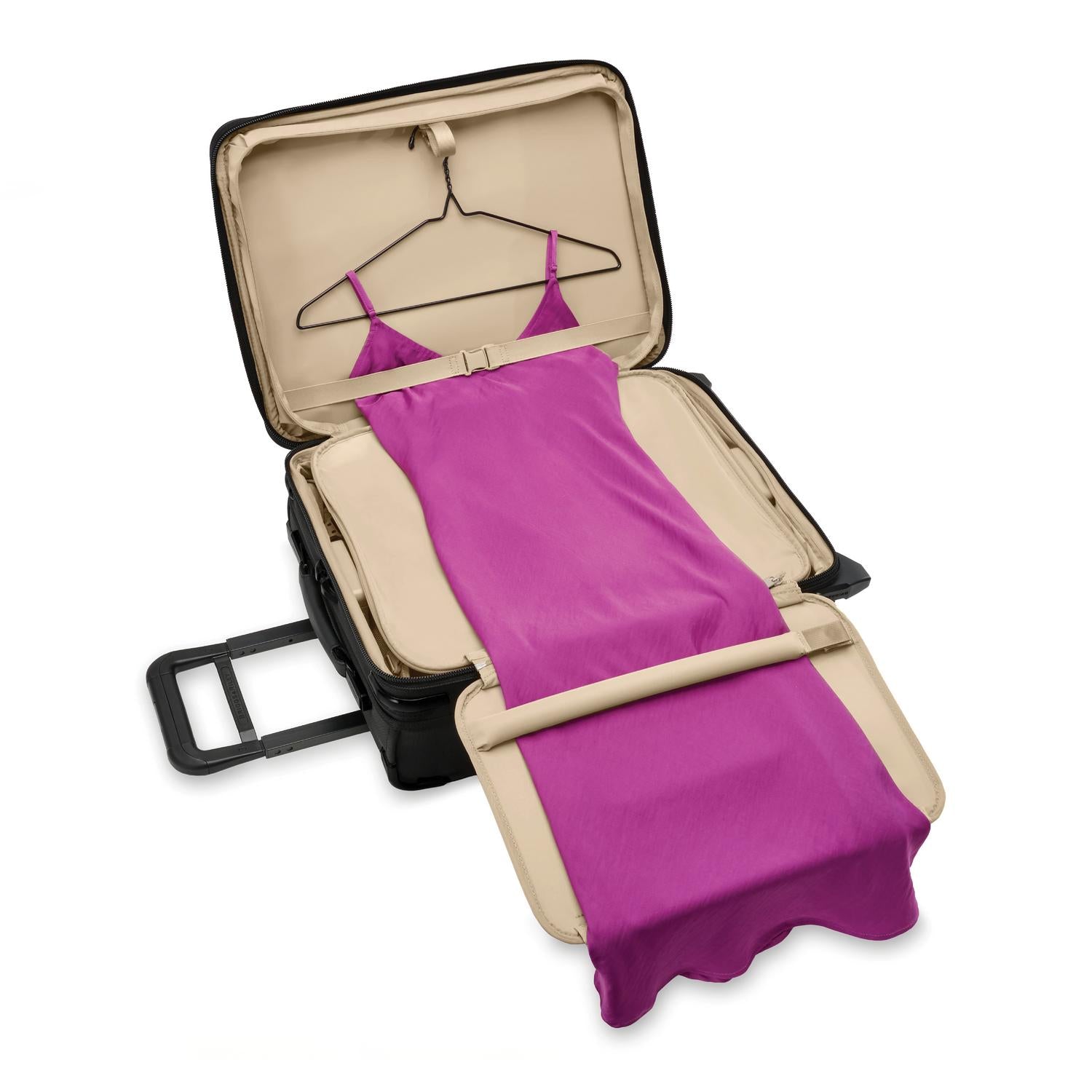 Briggs and Riley Global 2-Wheel Carry-On Open View #color_black