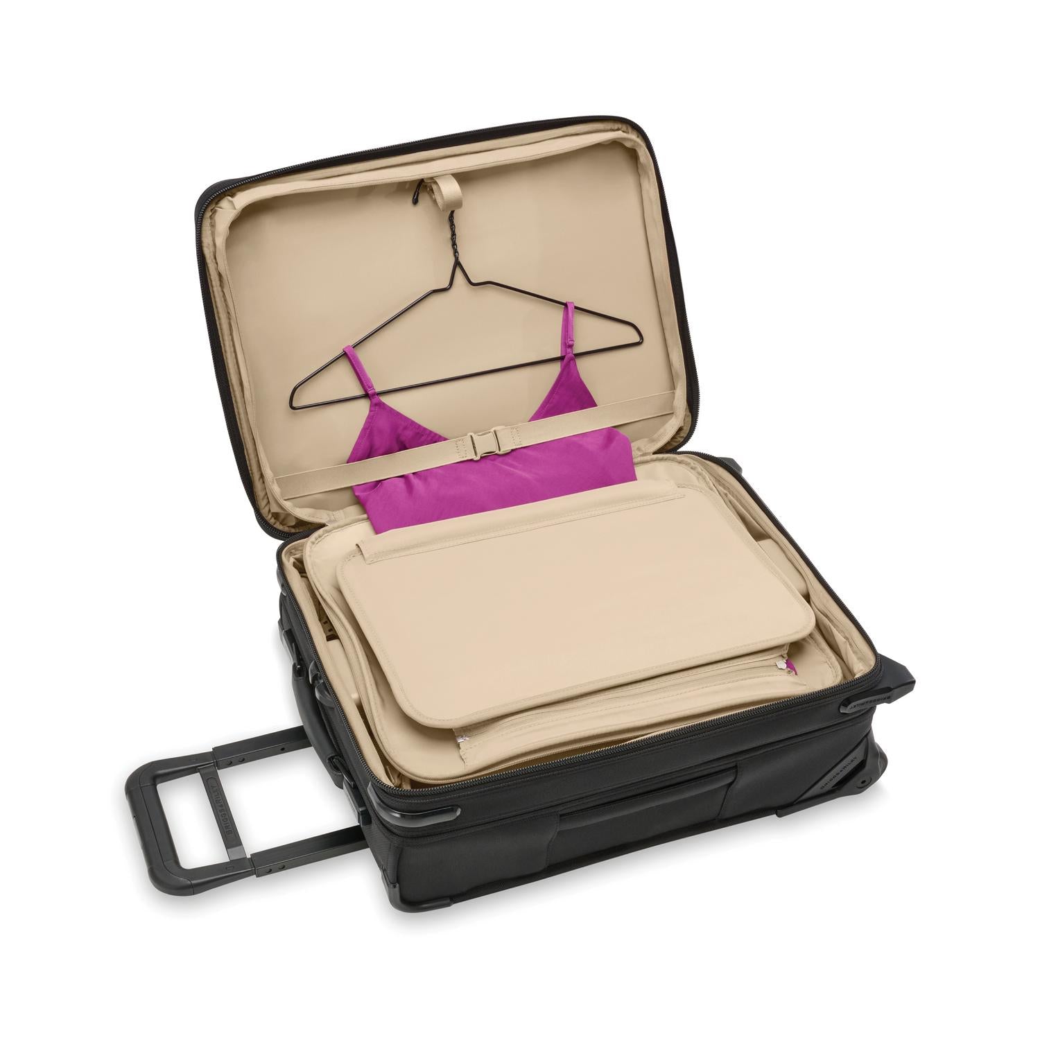 Briggs and Riley Global 2-Wheel Carry-On Tri-fold Garment Folder #color_black