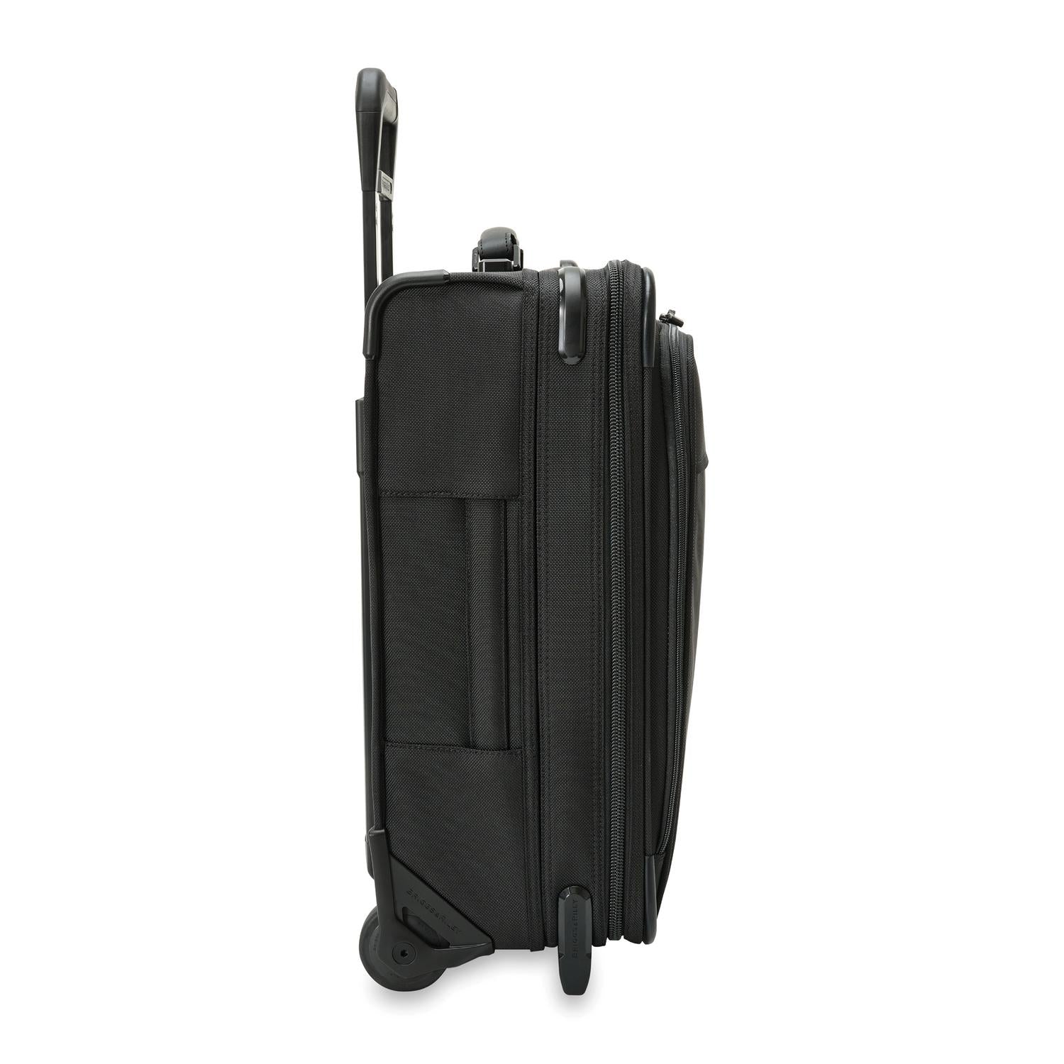 Briggs and Riley Global 2-Wheel Carry-On Black Side View #color_black