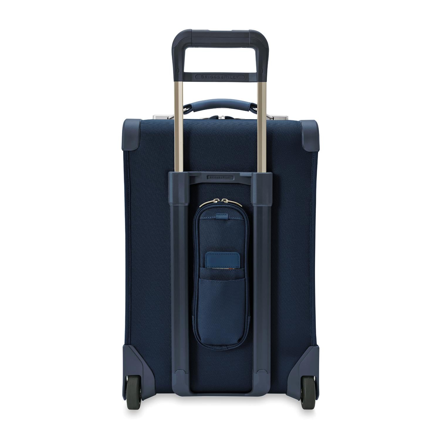 Briggs and Riley Essential 2-Wheel Carry-On Navy Back View  #color_navy