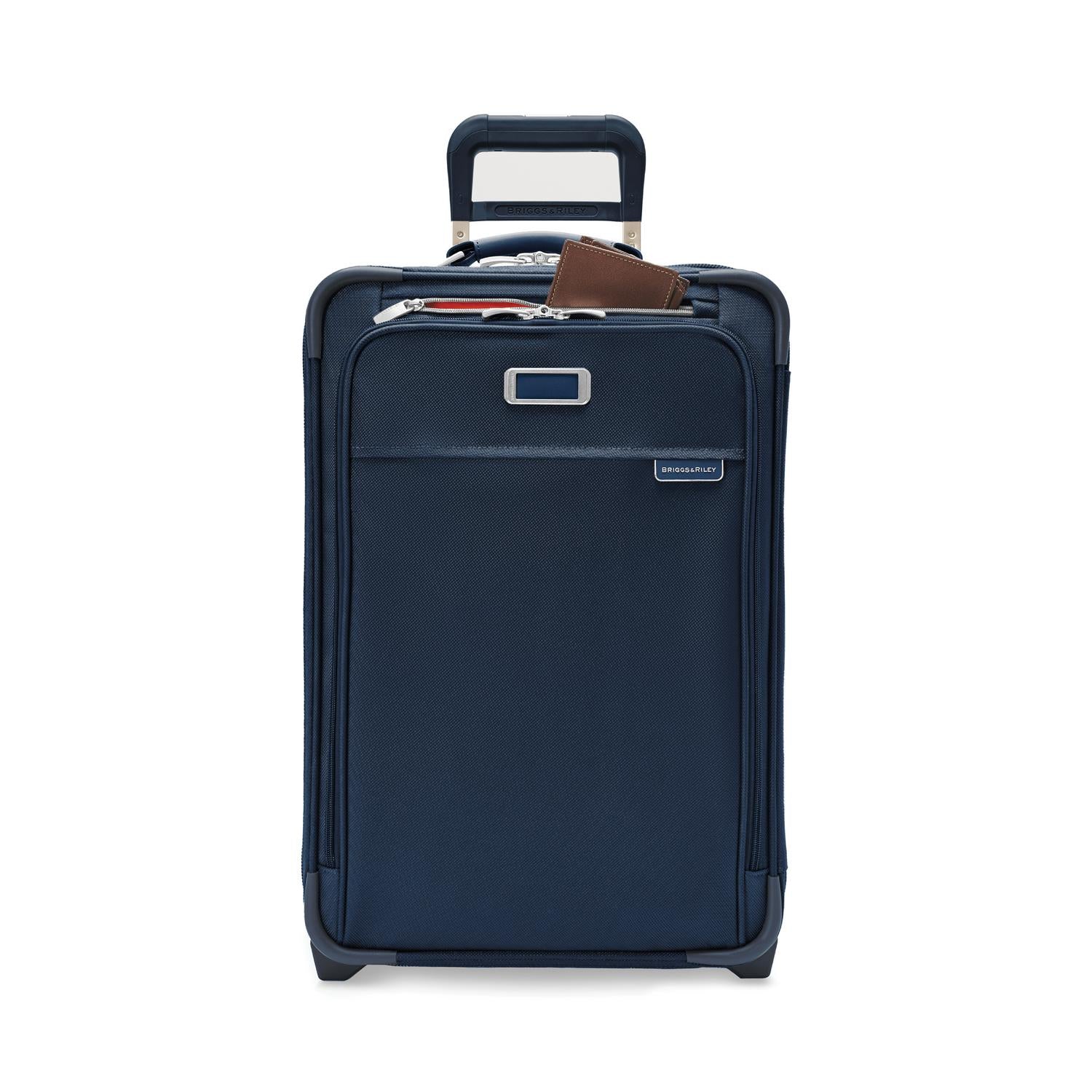 Briggs and Riley Essential 2-wheel Carry-On Navy Front Pocket  #color_navy