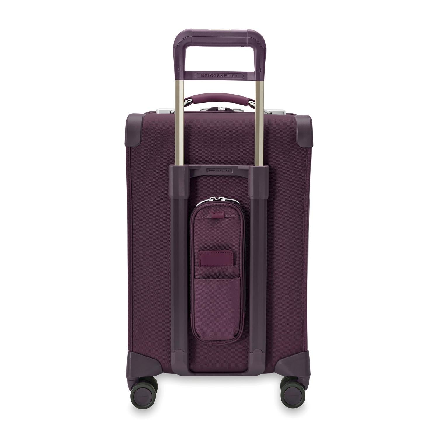 Baseline Essential 22" Carry-On Expandable Spinner Plum Back #color_plum