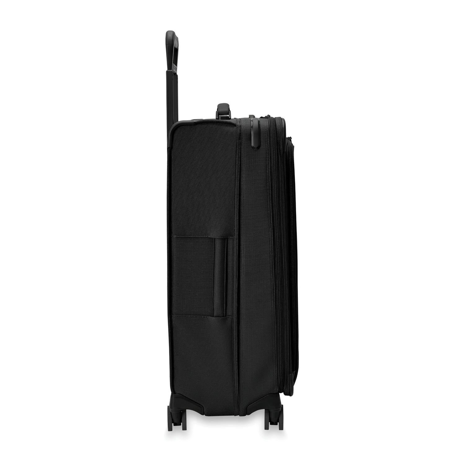 Briggs and Riley Large Expandable Spinner Black Side View  #color_black