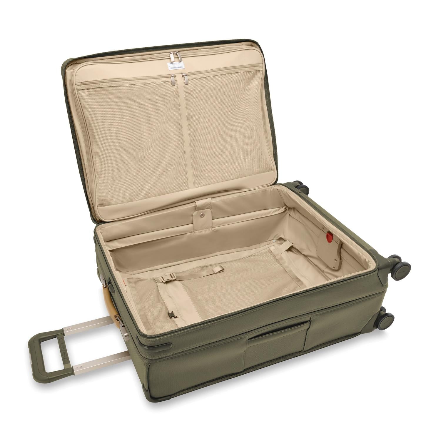 Briggs and Riley Large Expandable Spinner Olive Open #color_olive