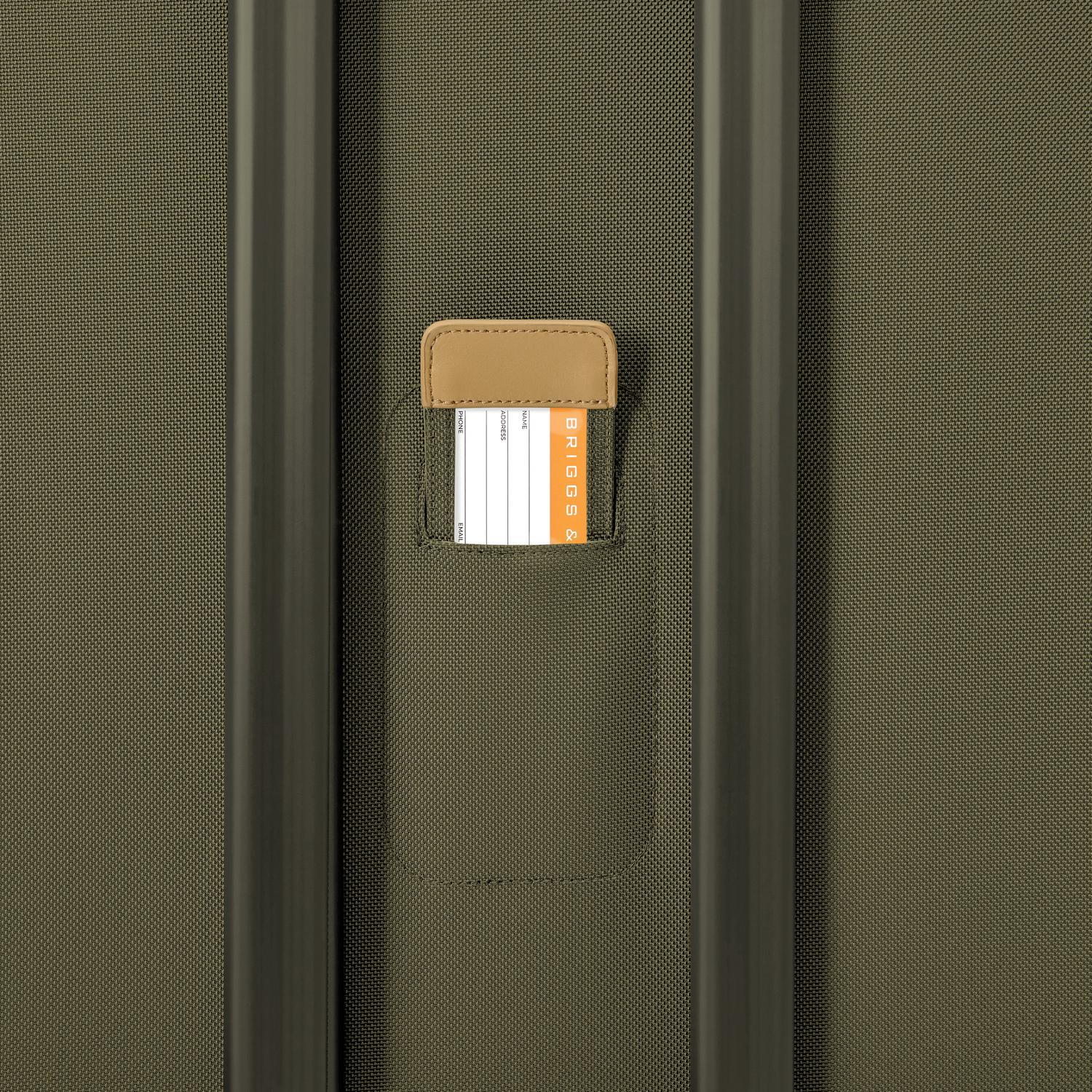 Briggs and Riley Large Expandable Spinner Olive ID Tag #color_olive