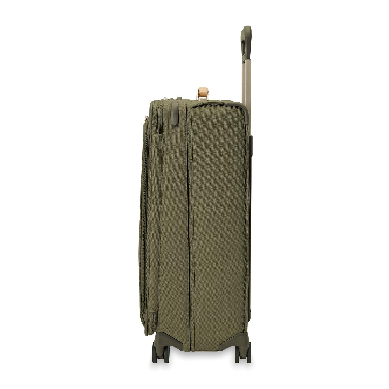 Briggs and Riley Large Expandable Spinner Olive Side View  #color_olive