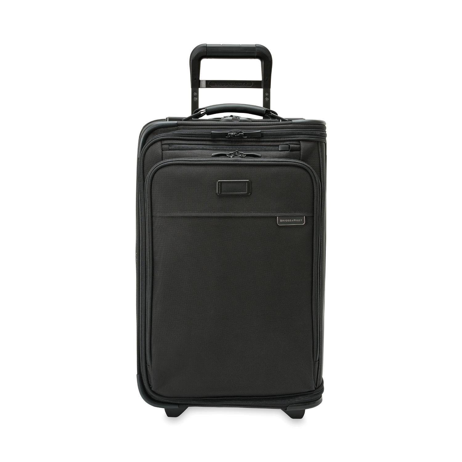 Briggs & Riley Carry-on 2-Wheel Garment Bag Front View #color_black