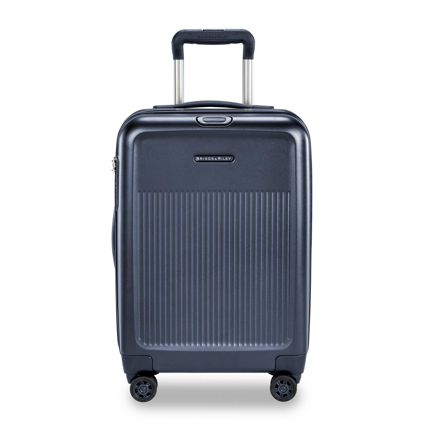 Briggs and Riley Sympatico International Carry-On Expandable Spinner Navy  Front #color_matte-navy