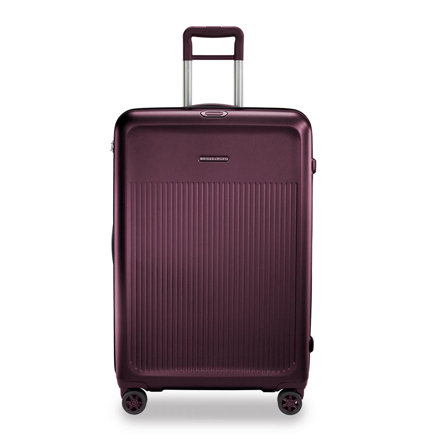 Briggs and Riley Sympatico Large Expandable Spinner Plum Front #color_plum