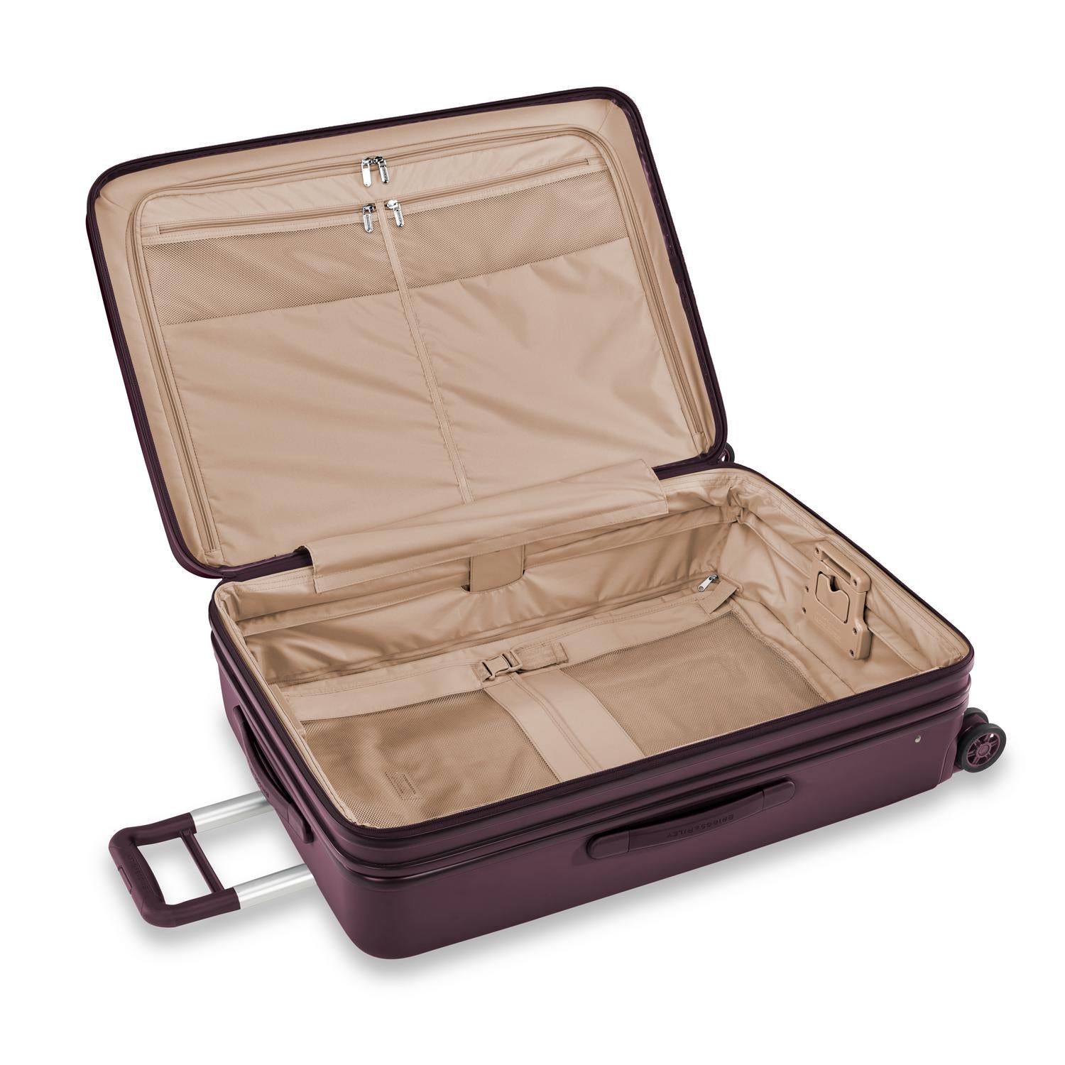 Briggs and Riley Sympatico Large Expandable Spinner Plum Open #color_plum