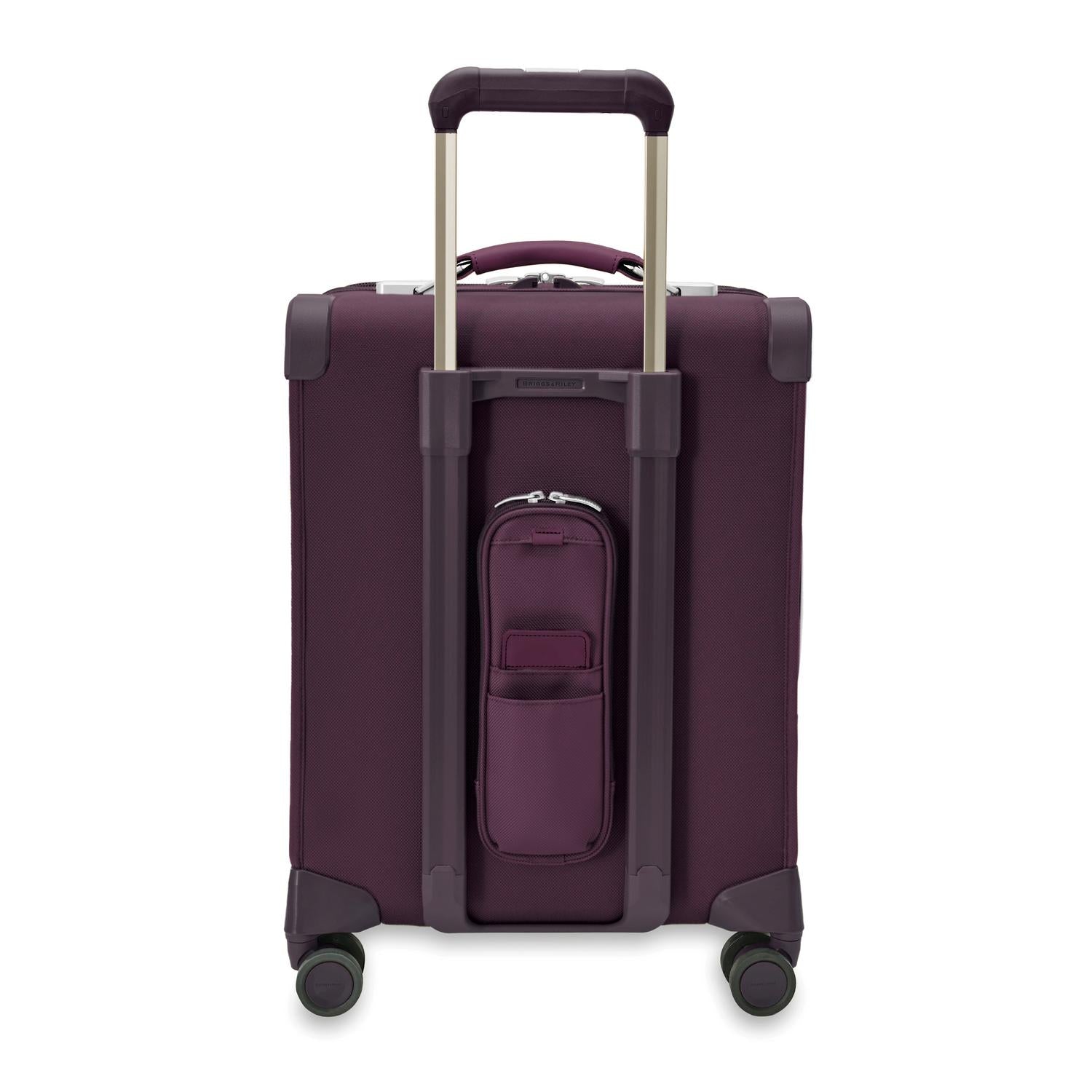 Baseline Carry-On Expandable Spinner Plum Back #color_plum