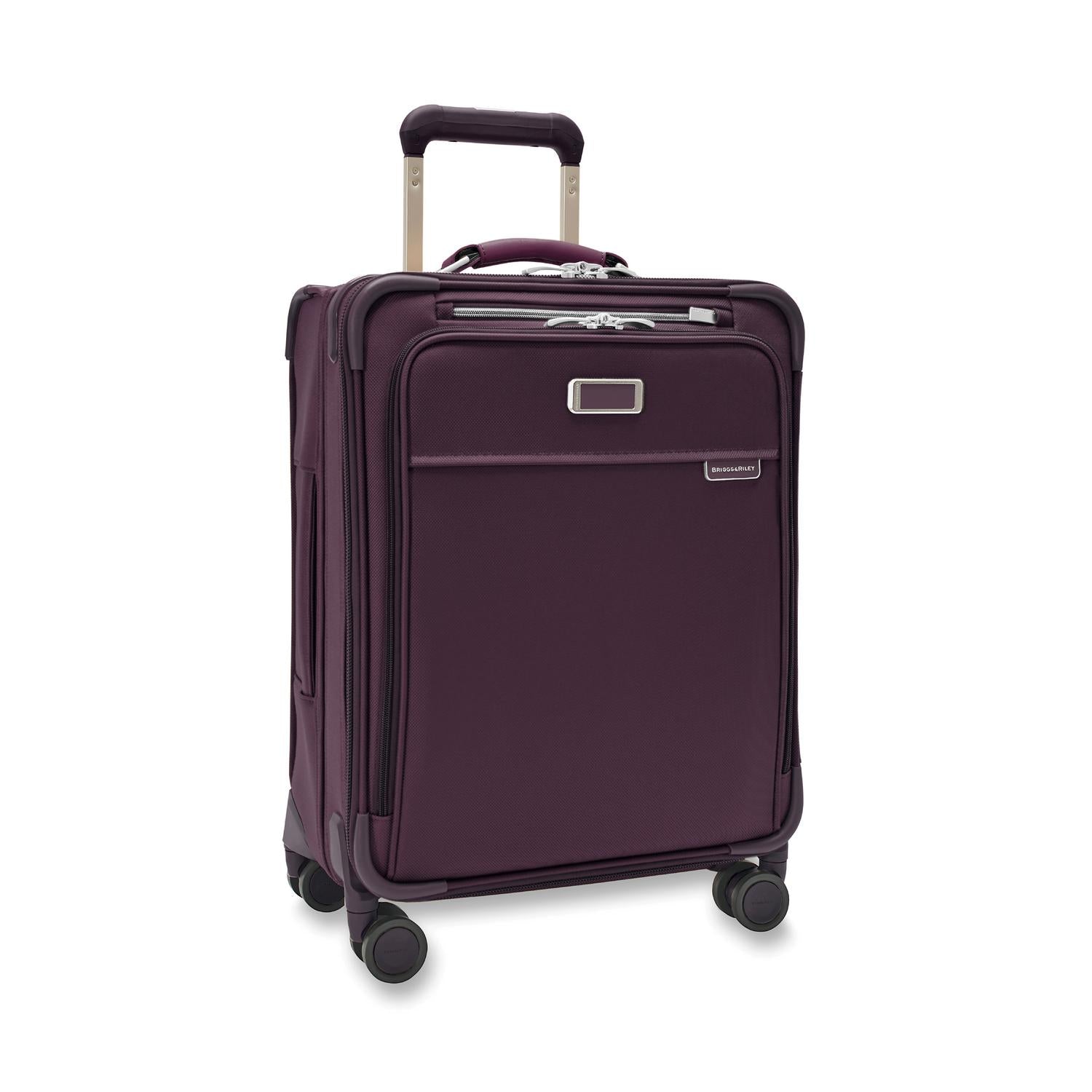 Baseline Carry-On Expandable Spinner Plum Side View #color_plum