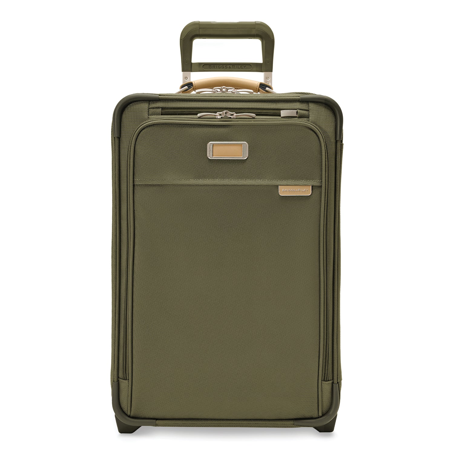 Briggs and Riley Essential 2-wheel Carry-On Olive Front View #color_olive