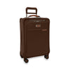 Briggs and Riley Essential Carry-On Spinner Front #color_chocolate