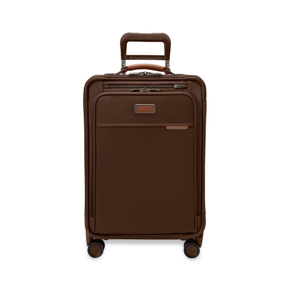 Briggs and Riley Essential Carry-On Spinner Front #color_chocolate