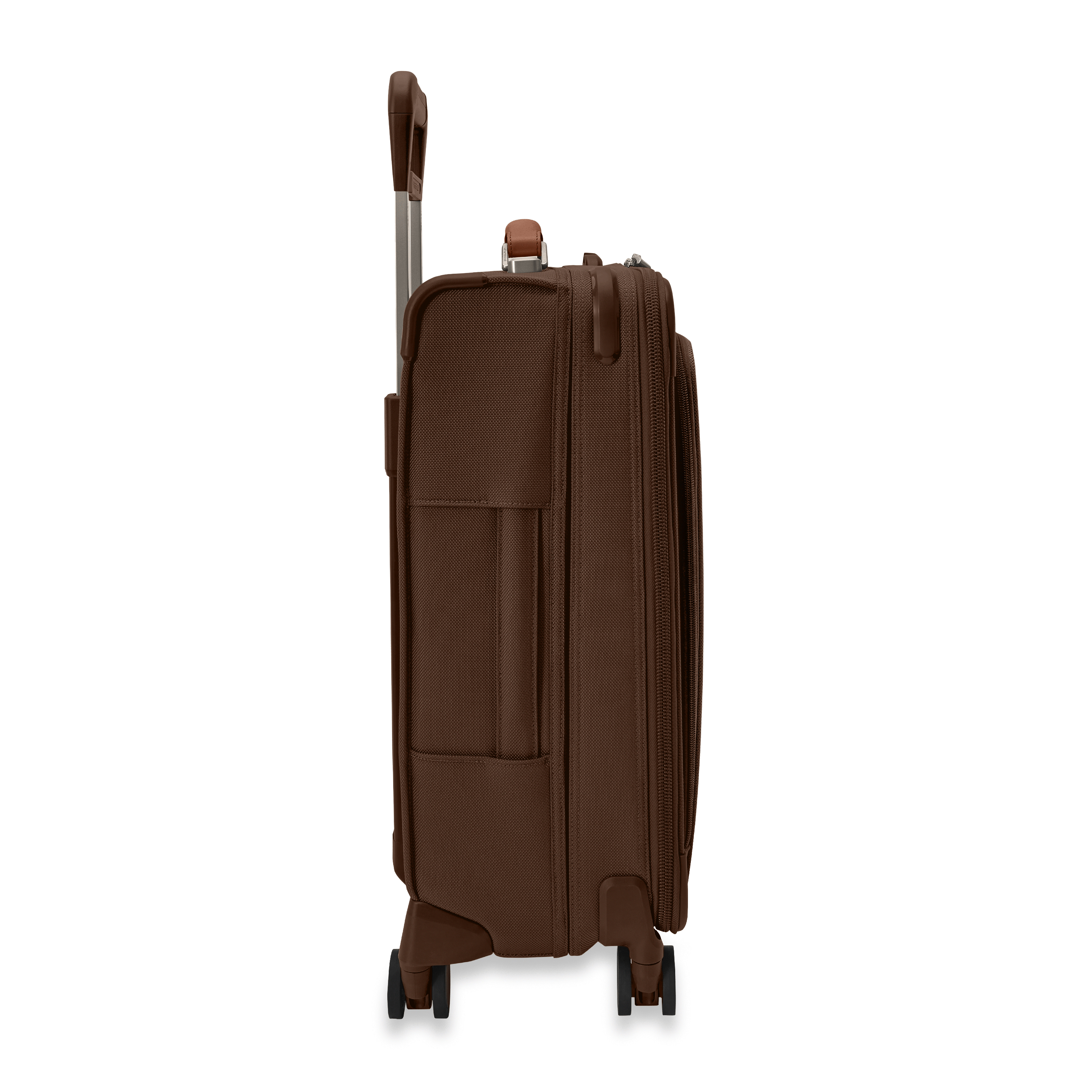 Briggs and Riley Essential Carry-On Spinner Front #color_chocolate