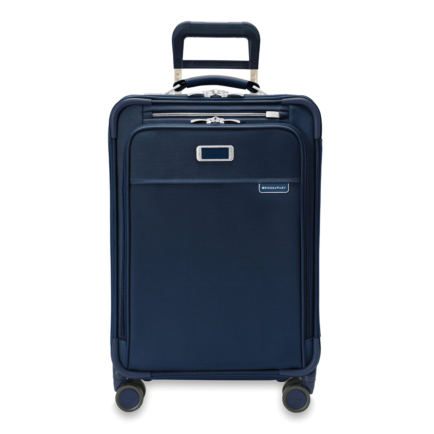 Briggs and Riley Essential Carry-On Spinner Front #color_navy