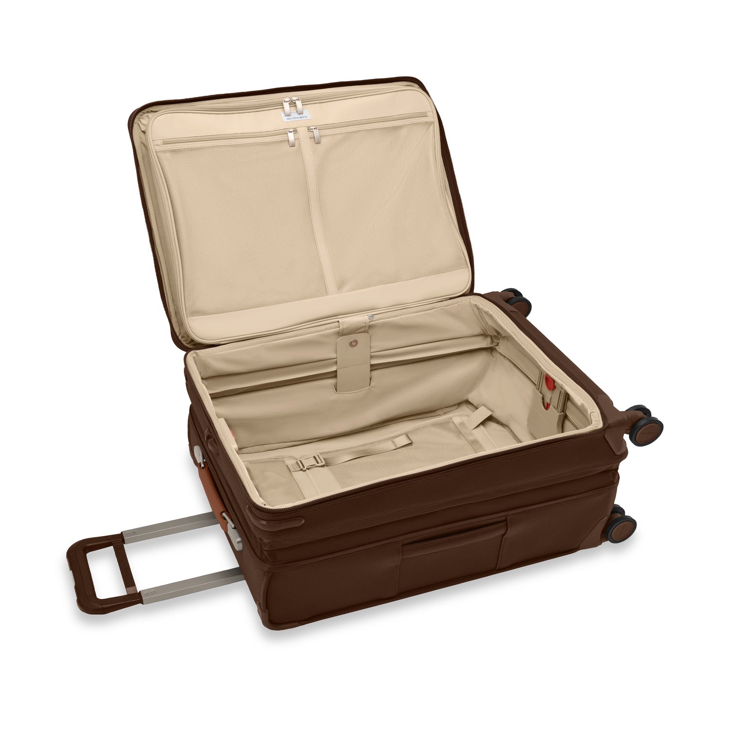 Compact 24" Checked Expandable Spinner #color_chocolate