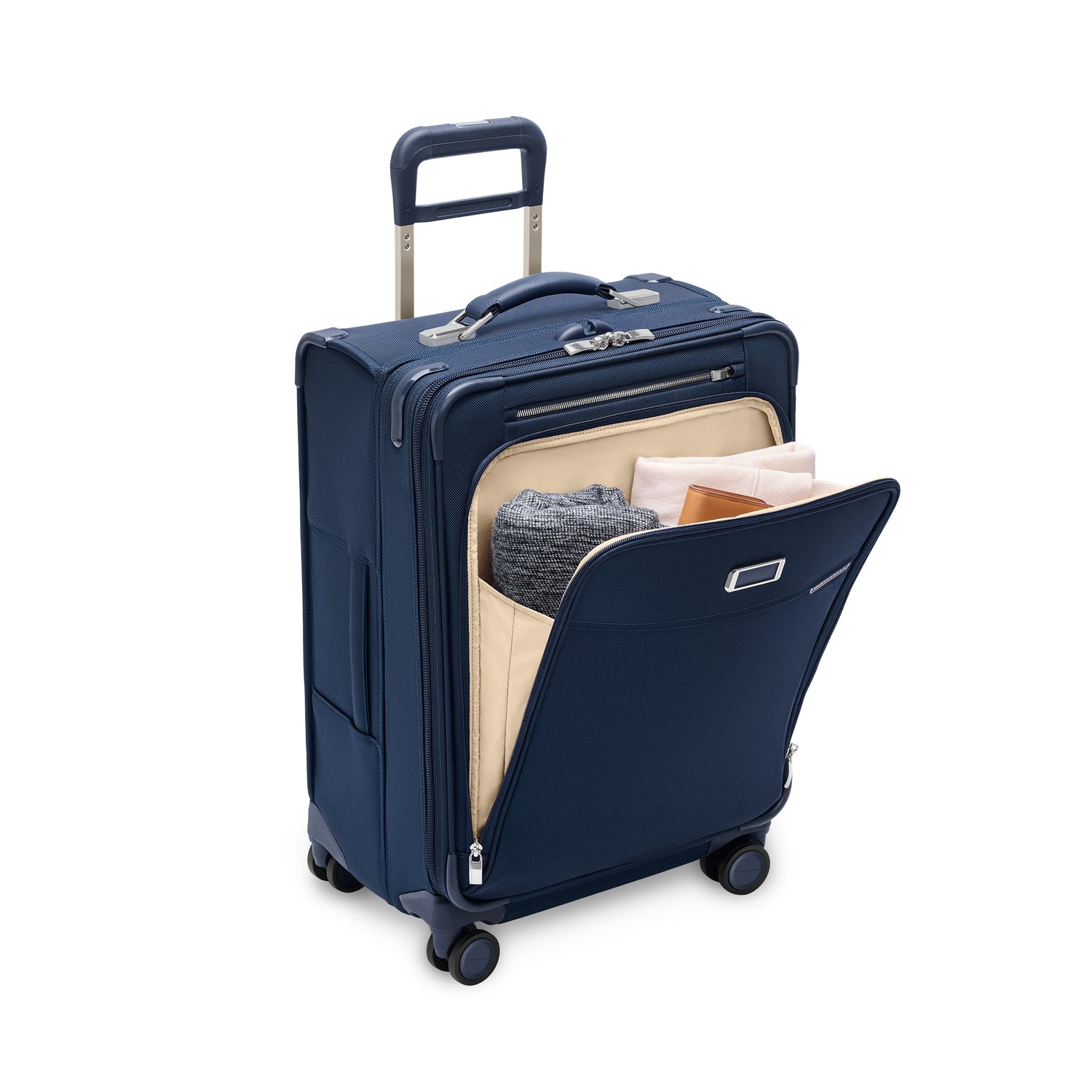 Compact 24" Checked Expandable Spinner #color_navy