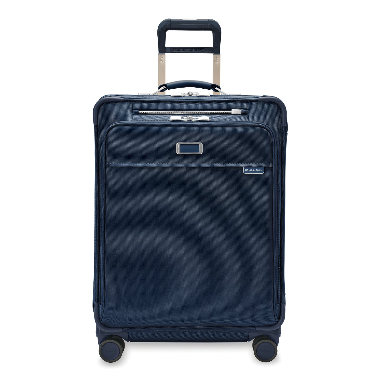 Briggs and Riley Medium Expandable Spinner Navy Front View #color_navy