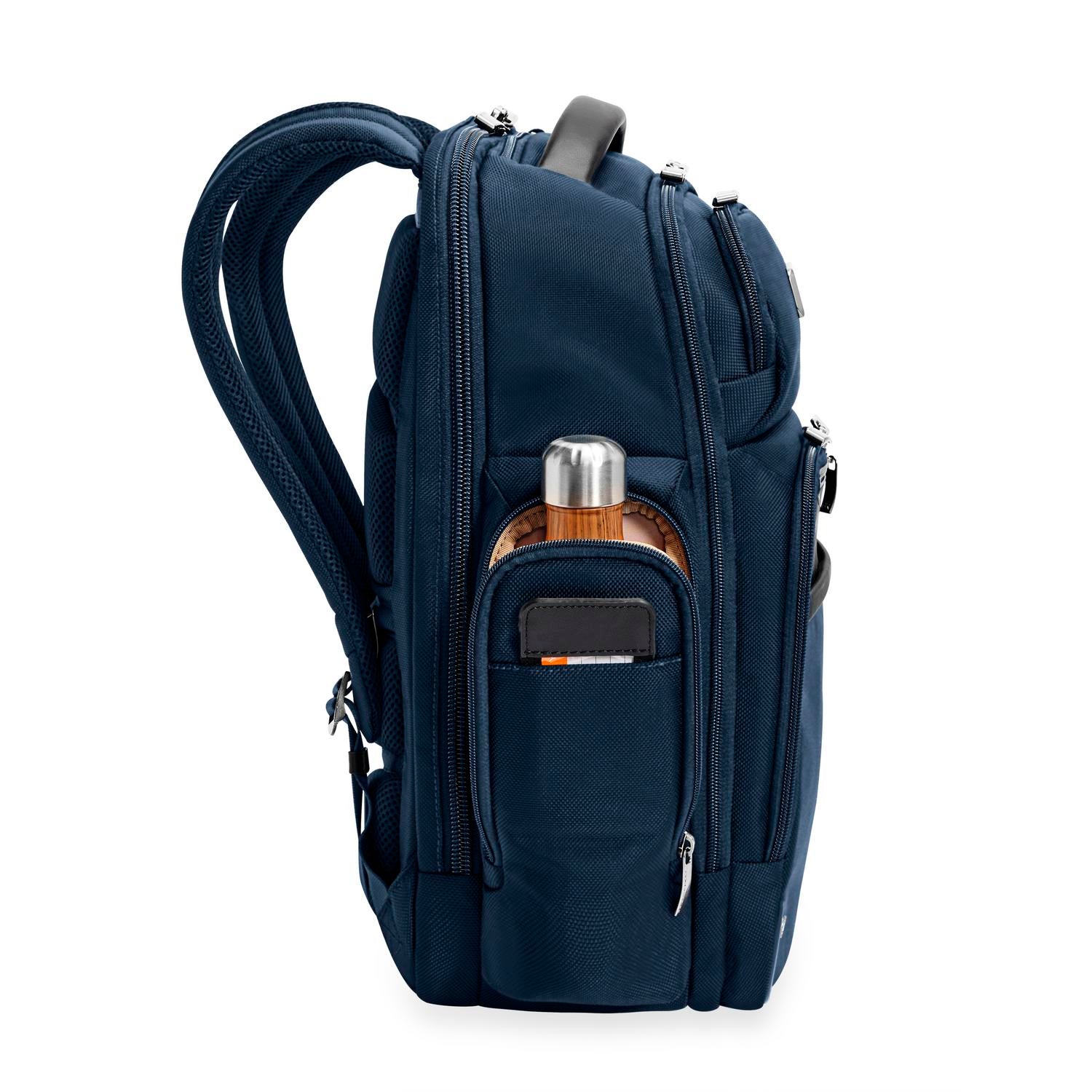 bleu multi utility laptop backpack Briggs & Riley @work Medium Cargo Backpack