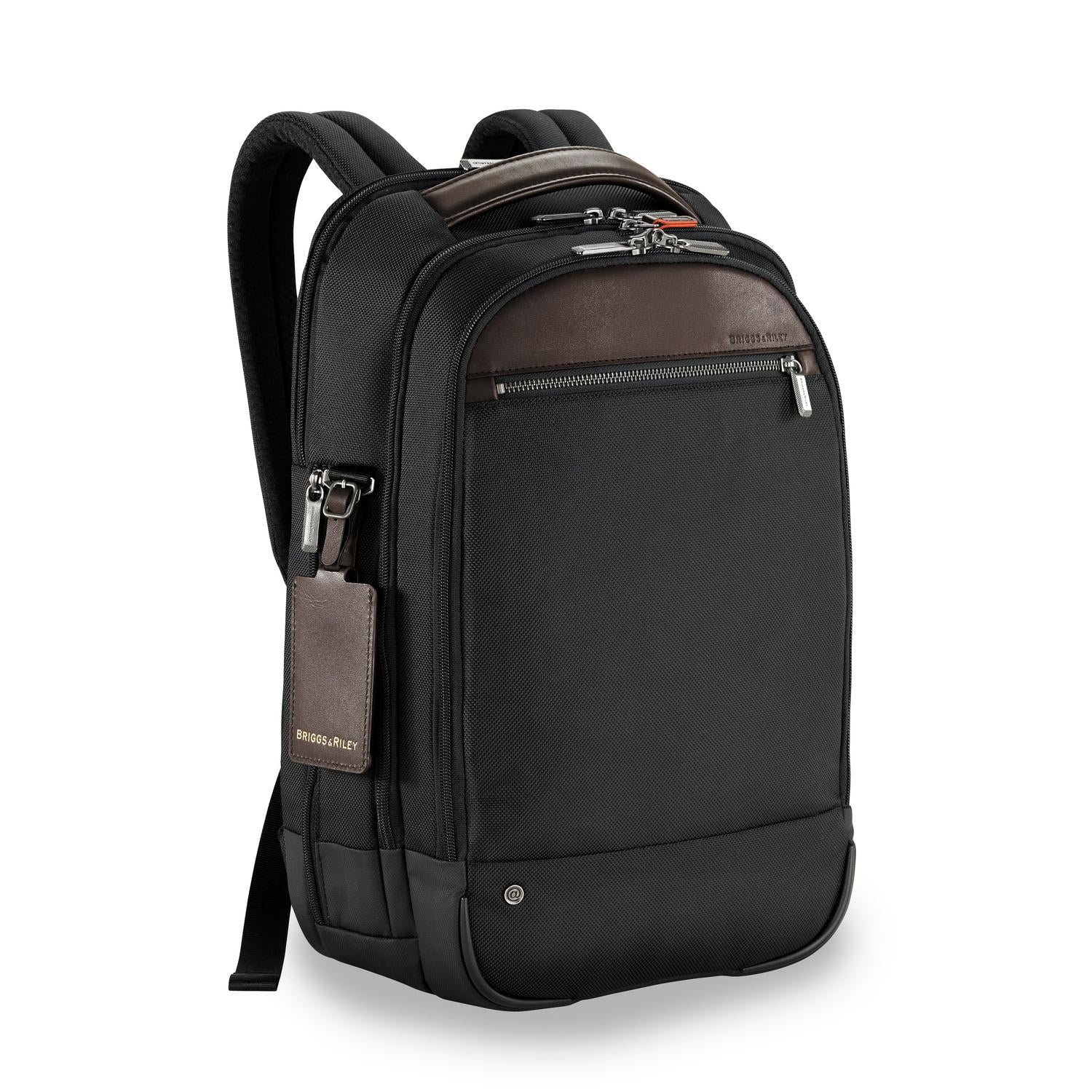 Medium Laptop Backpack Side #color_black
