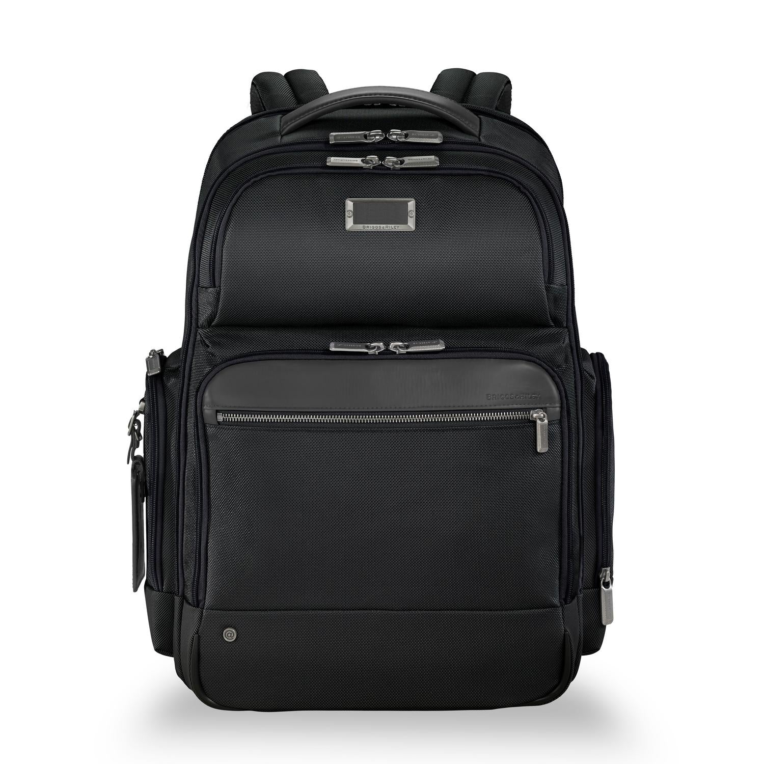 Briggs and Riley Large Cargo Backpack Front #color_black