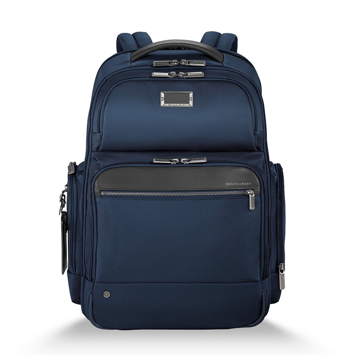 Briggs and Riley Large Cargo Backpack Navy Front View #color_navy